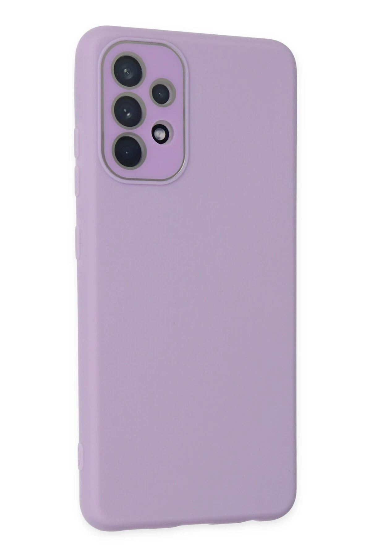 Newface Samsung Galaxy A33 5G Kılıf Lansman Glass Kapak - Lila