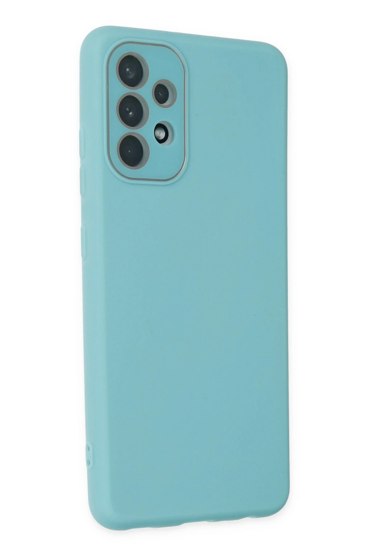 Newface Samsung Galaxy A53 5G Kılıf Lansman Glass Kapak - Turkuaz