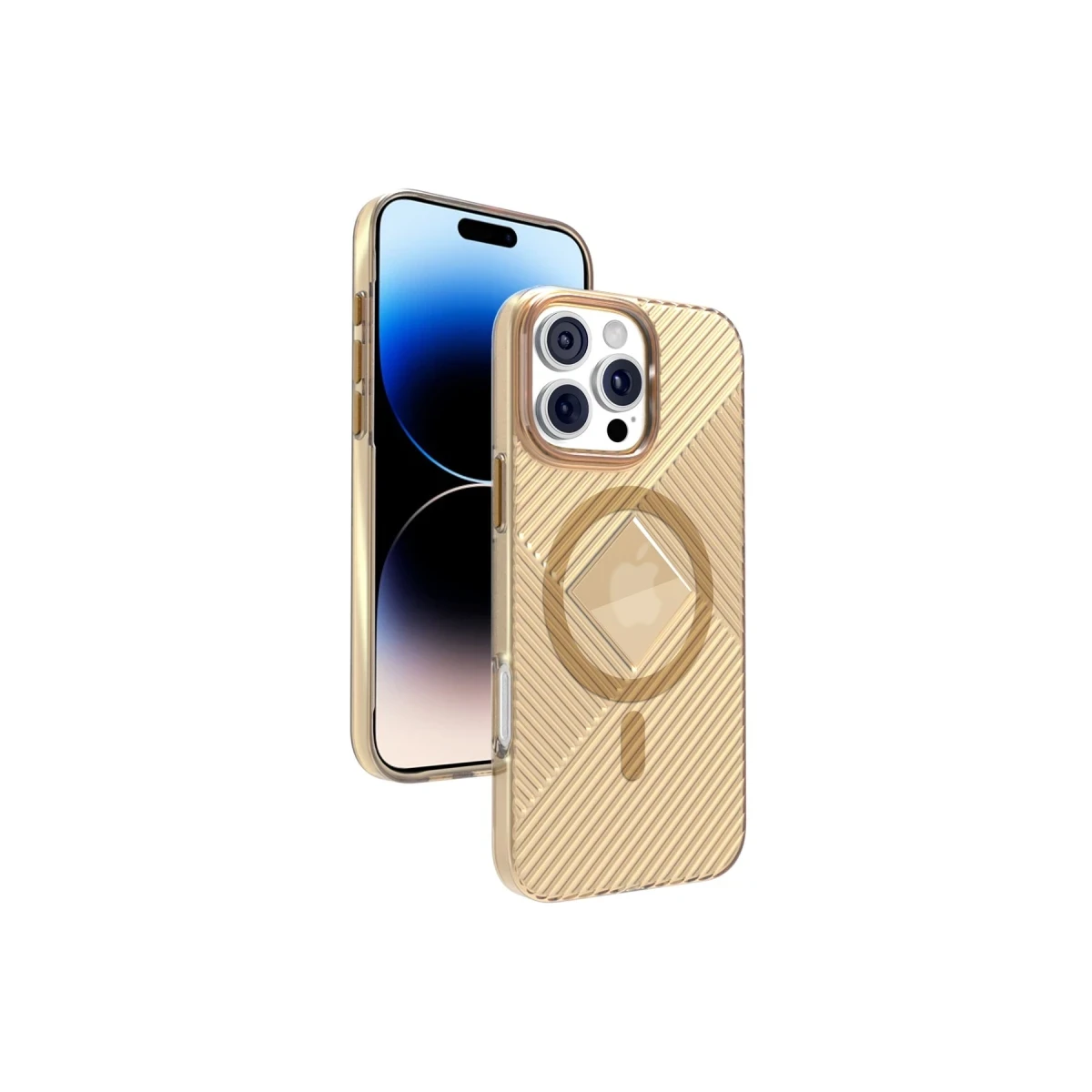 Joko Apple iPhone 16 Pro Stella PC Sert Magsafe Kılıf - Gold