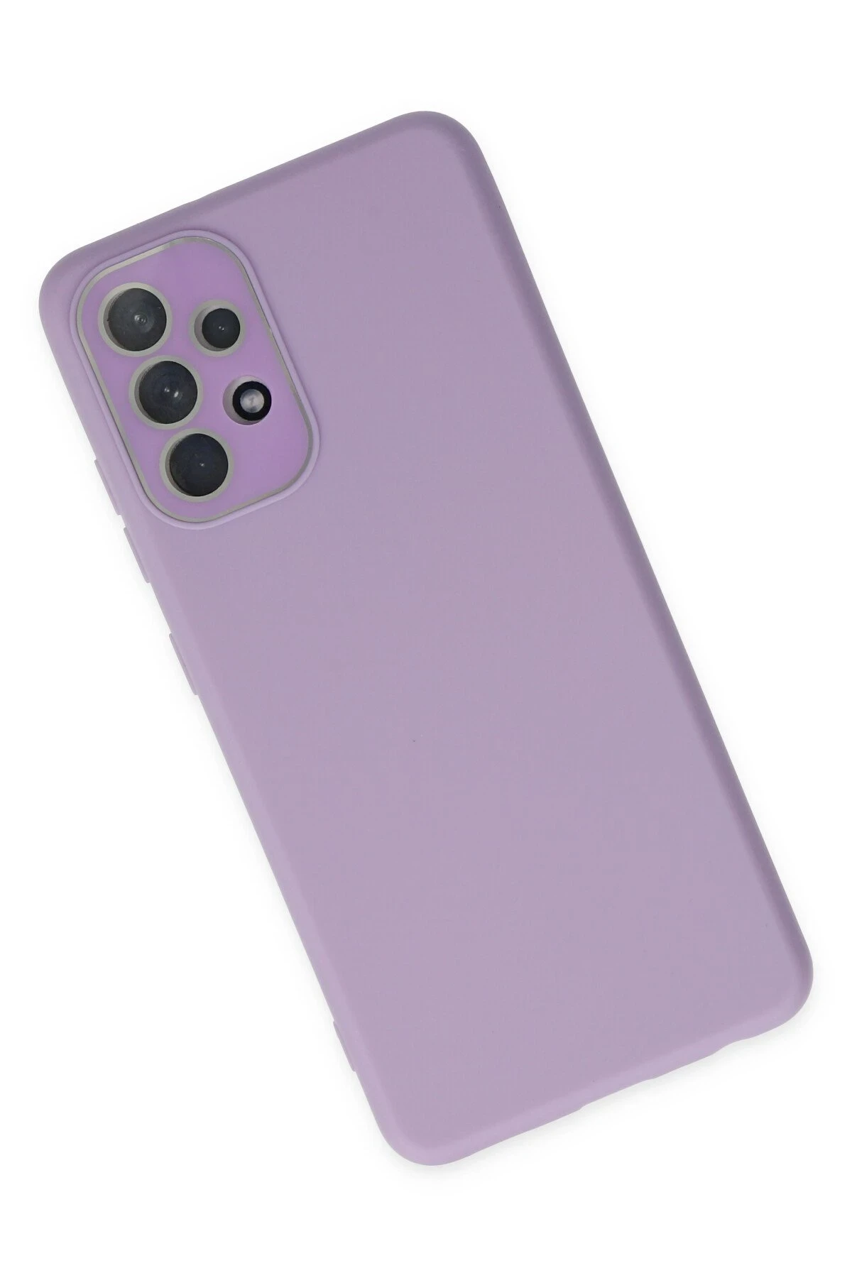 Newface Samsung Galaxy A53 5G Kılıf Lansman Glass Kapak - Lila