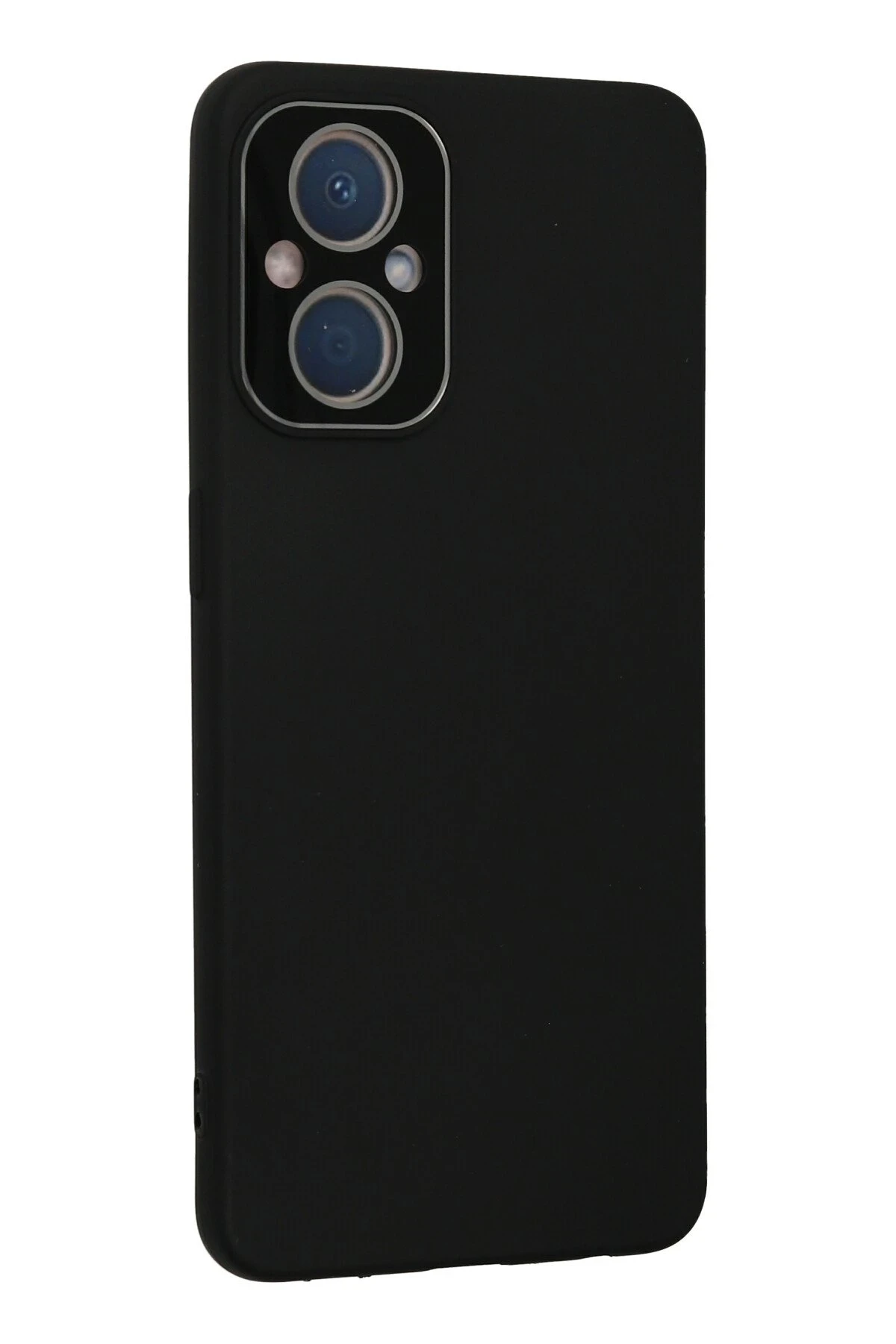 Newface Oppo Reno 7 Lite Kılıf Lansman Glass Kapak - Siyah