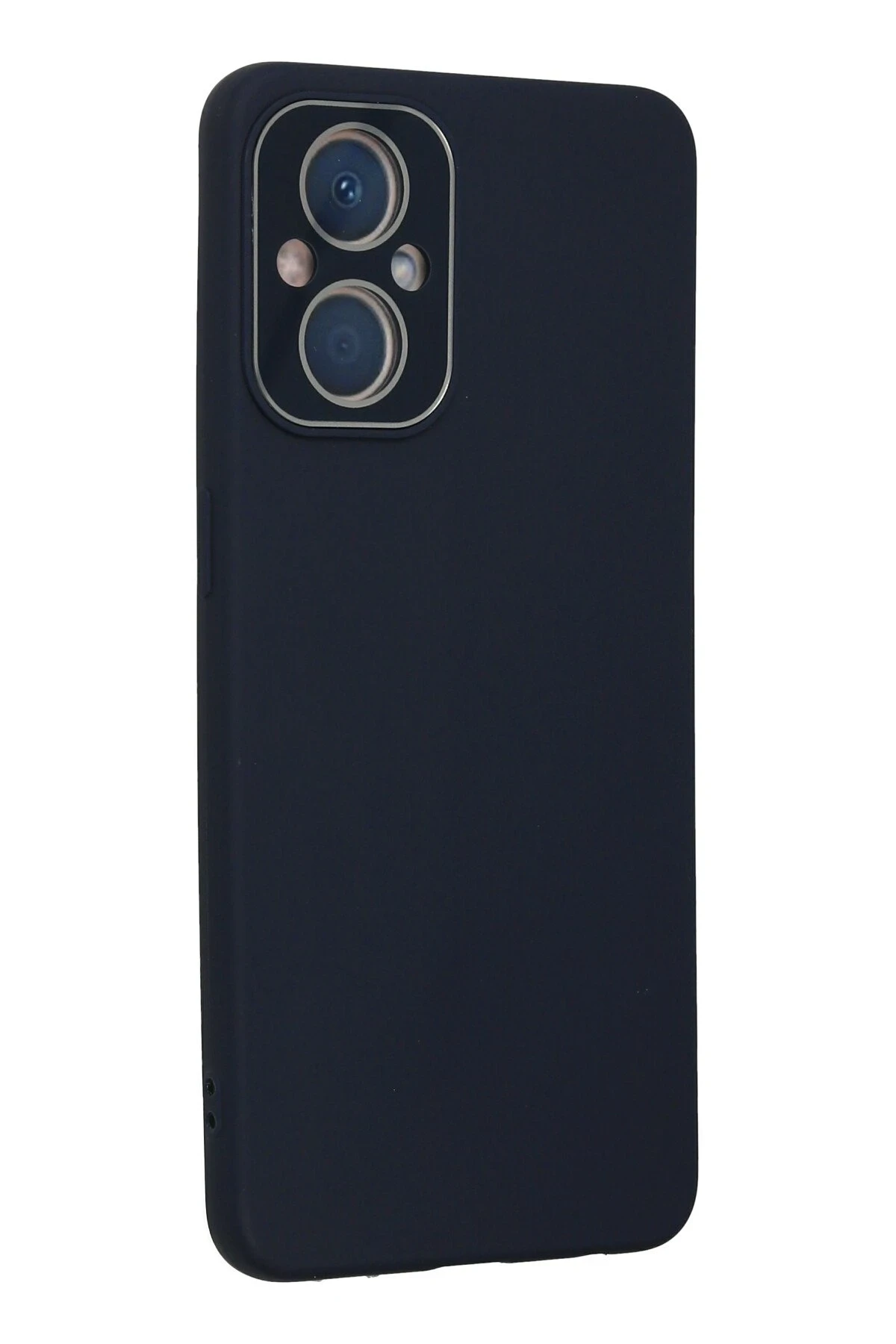 Newface Oppo Reno 7 Lite Kılıf Lansman Glass Kapak - Lacivert