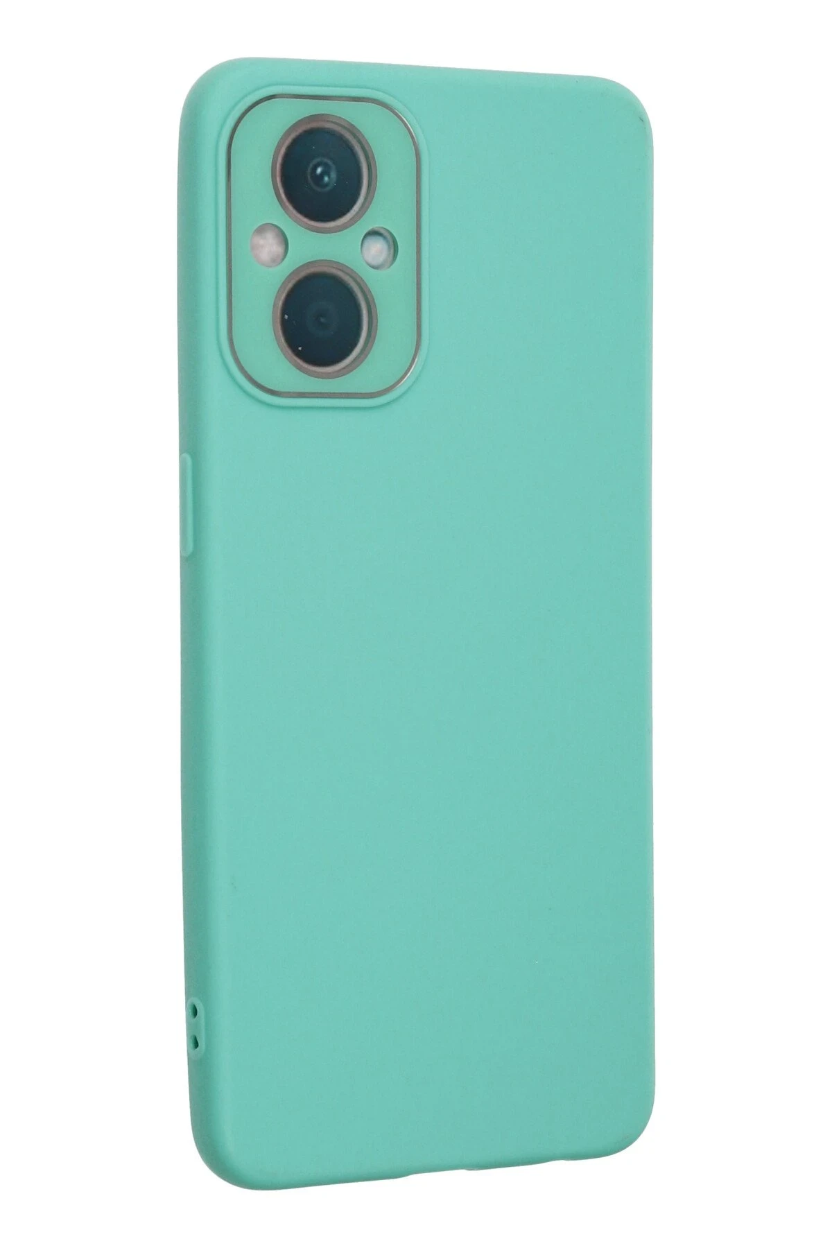 Newface Oppo Reno 7 Lite Kılıf Lansman Glass Kapak - Turkuaz