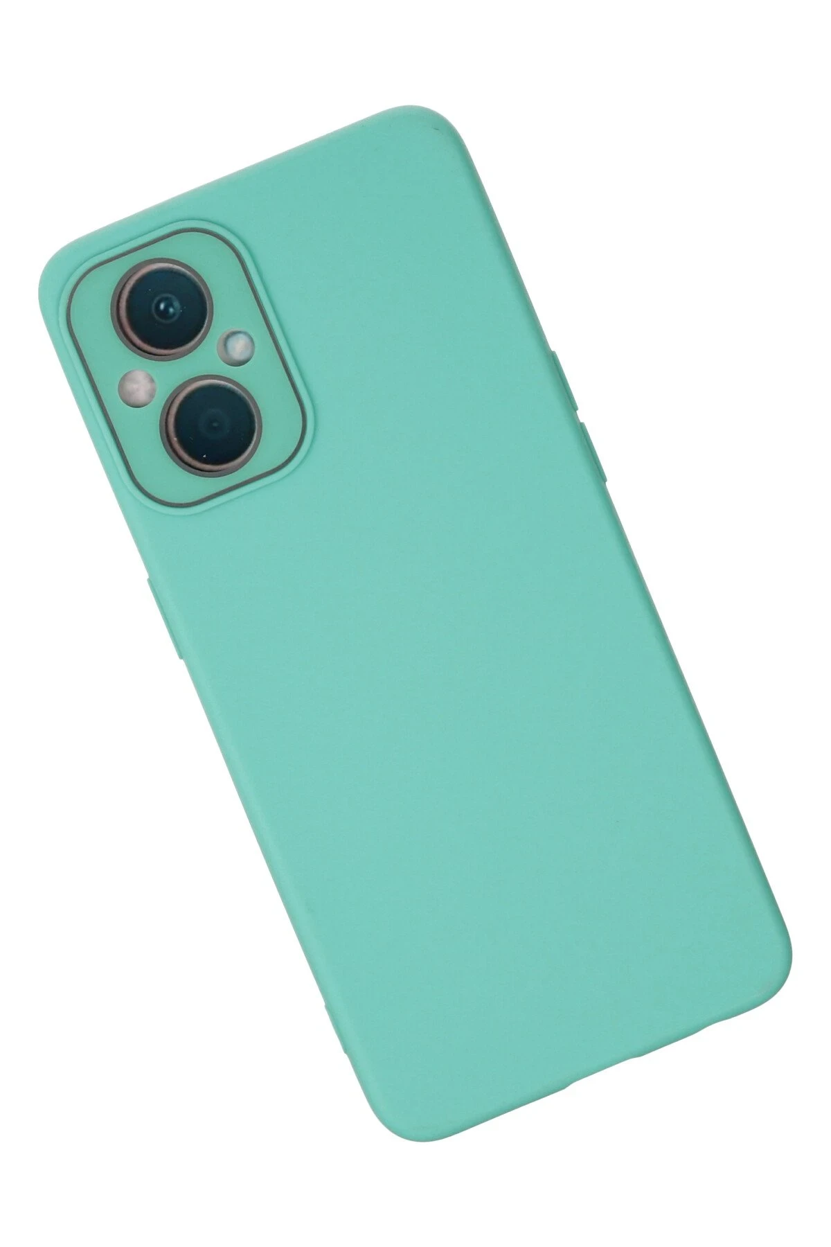 Newface Oppo Reno 7 Lite Kılıf Lansman Glass Kapak - Turkuaz