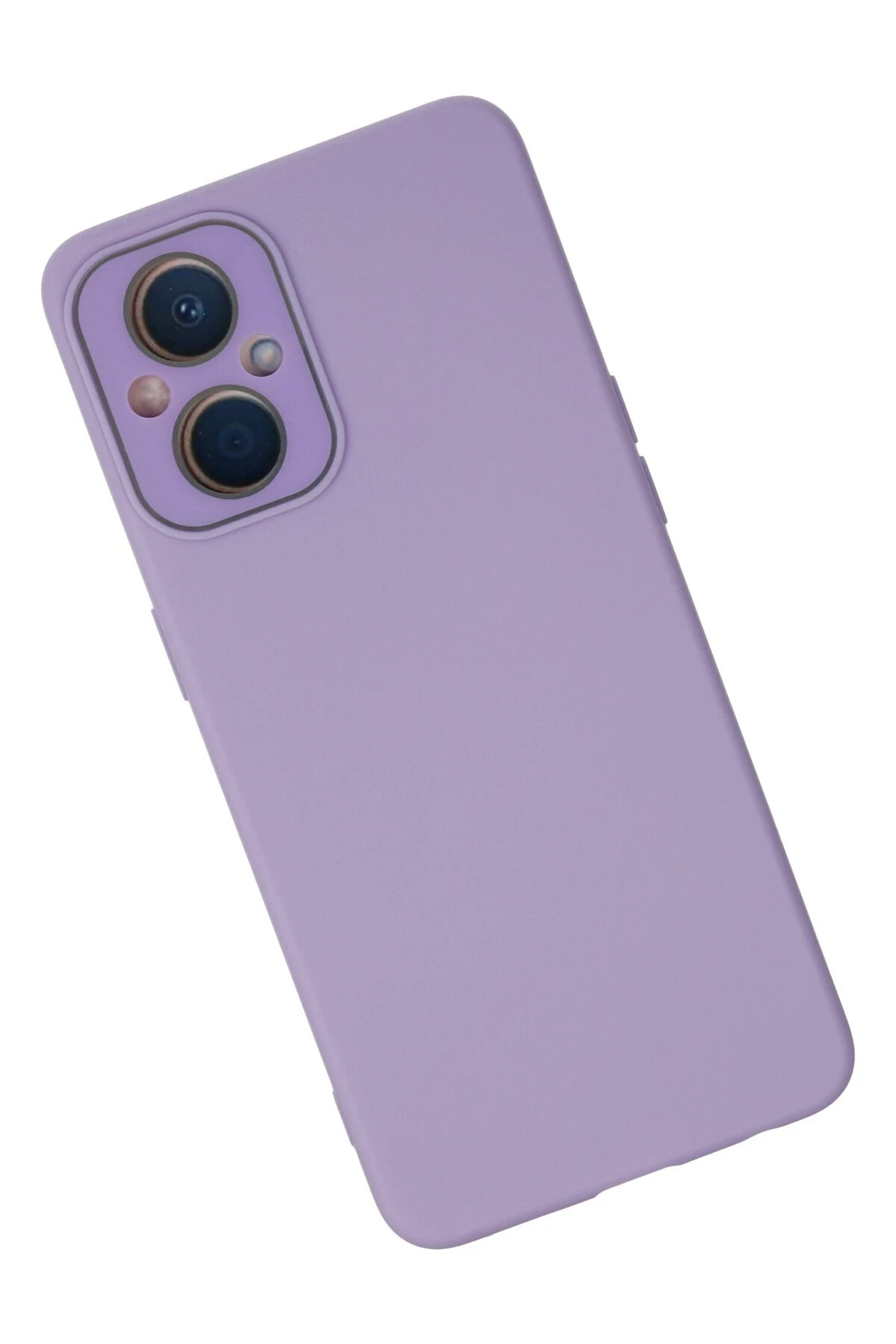 Newface Oppo Reno 7 Lite Kılıf Lansman Glass Kapak - Lila
