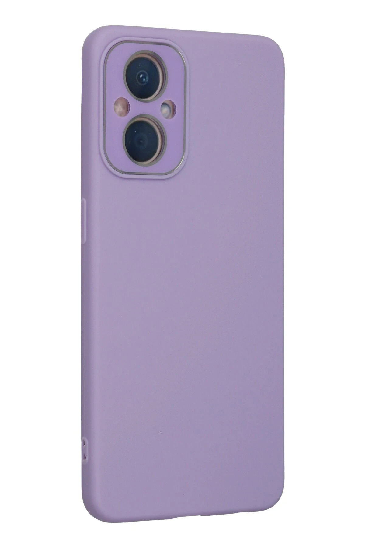Newface Oppo Reno 7 Lite Kılıf Lansman Glass Kapak - Lila