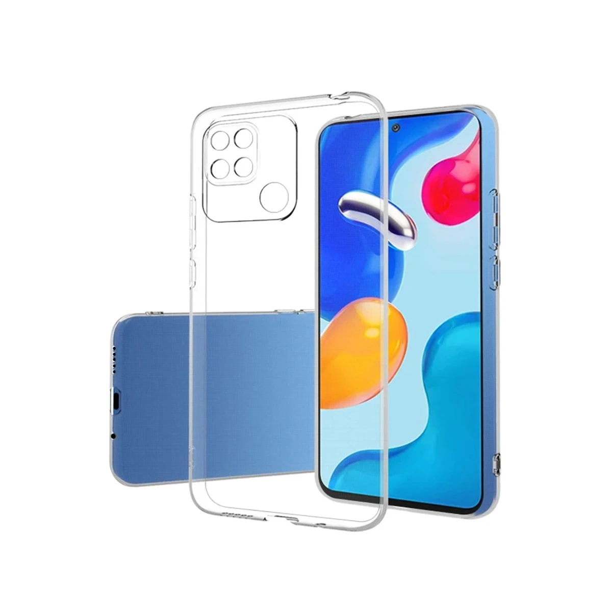 Newface Xiaomi Redmi 10C Kılıf Lüx Şeffaf Silikon