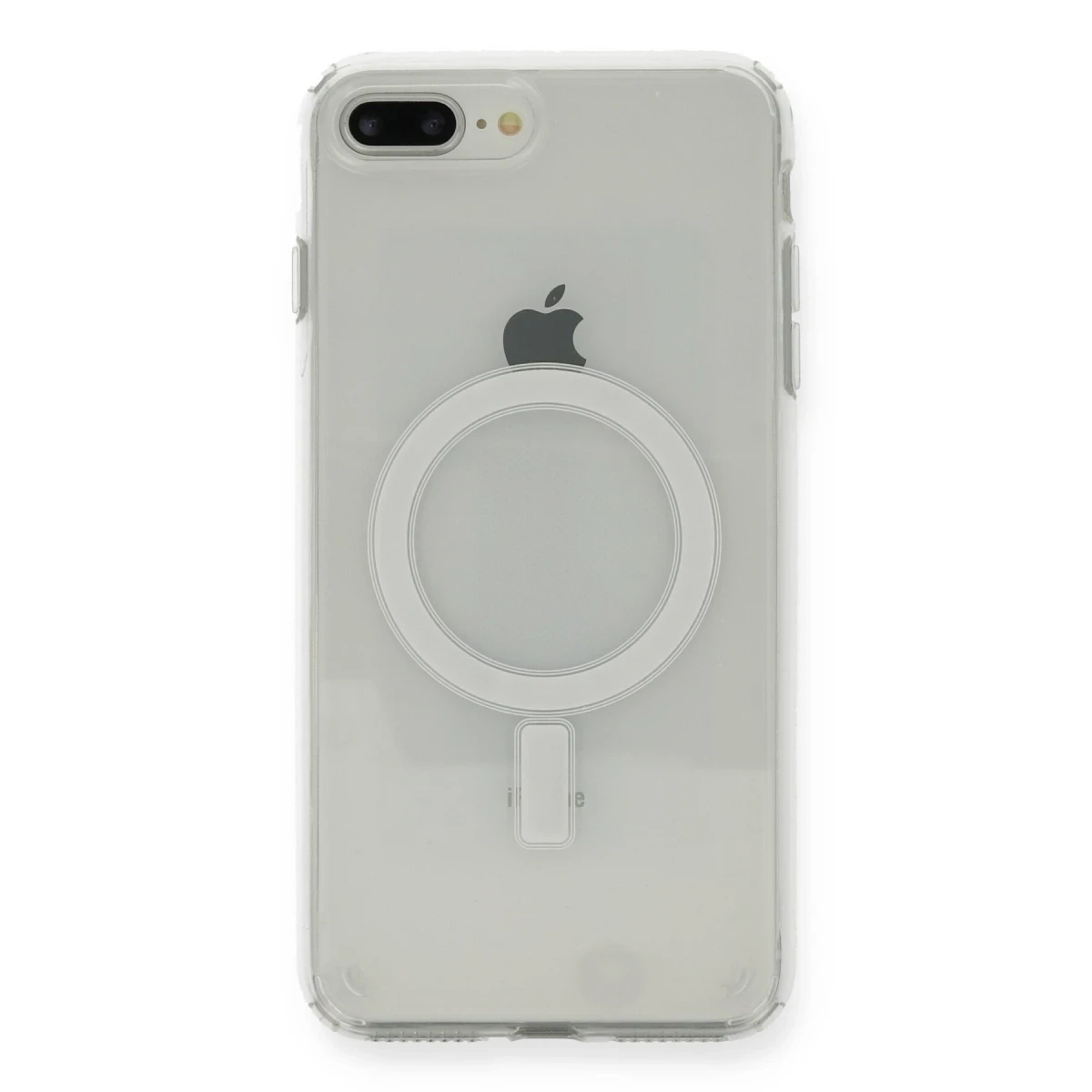 Newface Apple iPhone 8 Plus Kılıf Magneticsafe Şeffaf Silikon - Şeffaf
