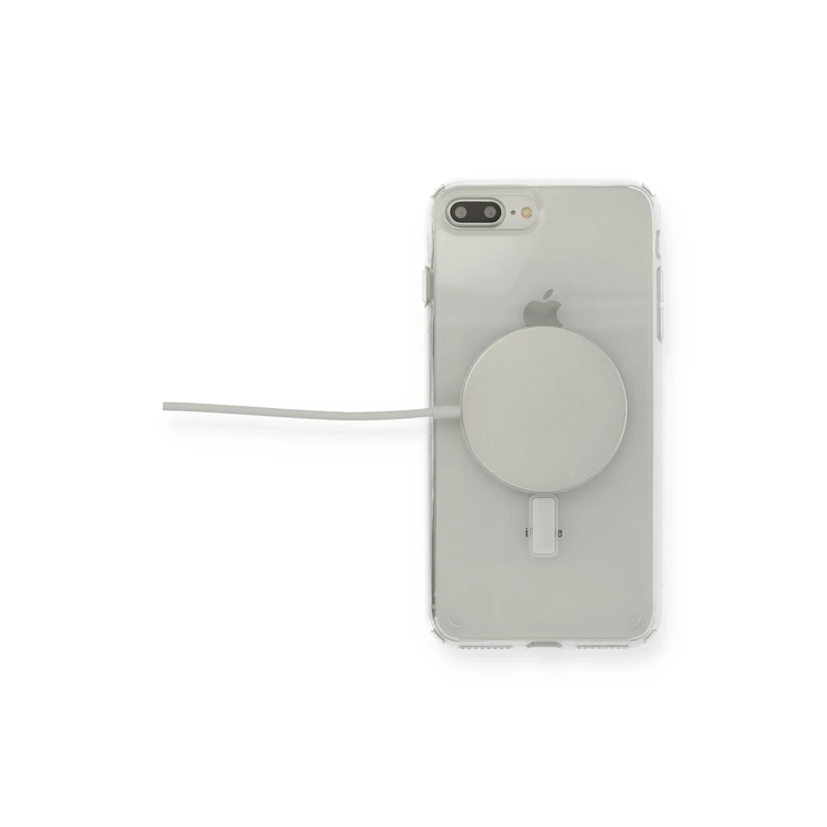 Newface Apple iPhone 8 Plus Kılıf Magneticsafe Şeffaf Silikon - Şeffaf