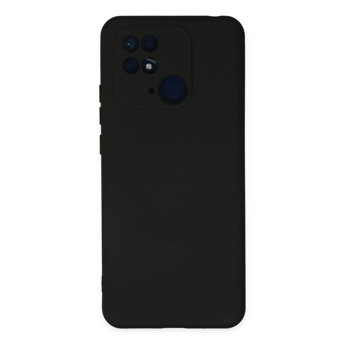 Newface Xiaomi Redmi 10C Kılıf Nano içi Kadife Silikon - Siyah