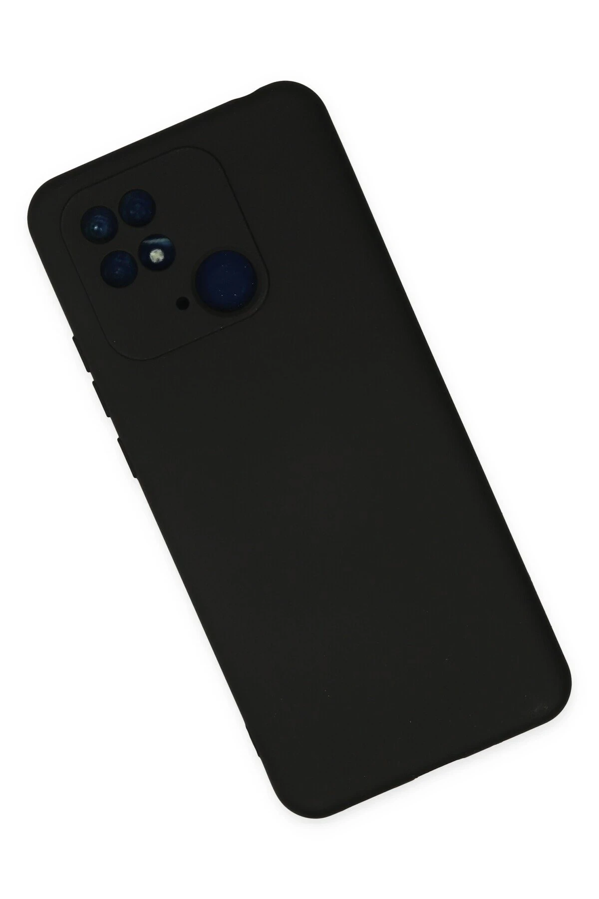 Newface Xiaomi Redmi 10C Kılıf Nano içi Kadife Silikon - Siyah