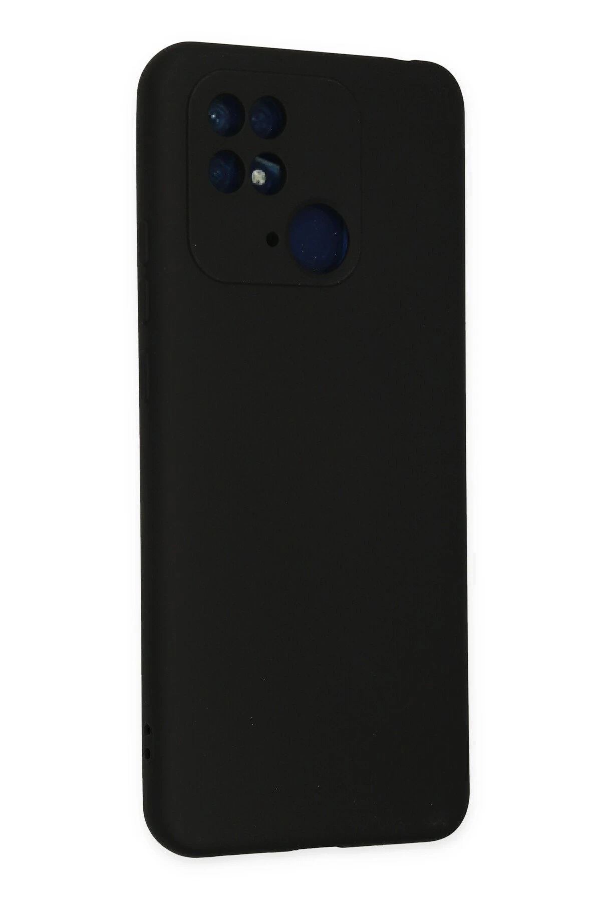 Newface Xiaomi Redmi 10C Kılıf Nano içi Kadife Silikon - Siyah