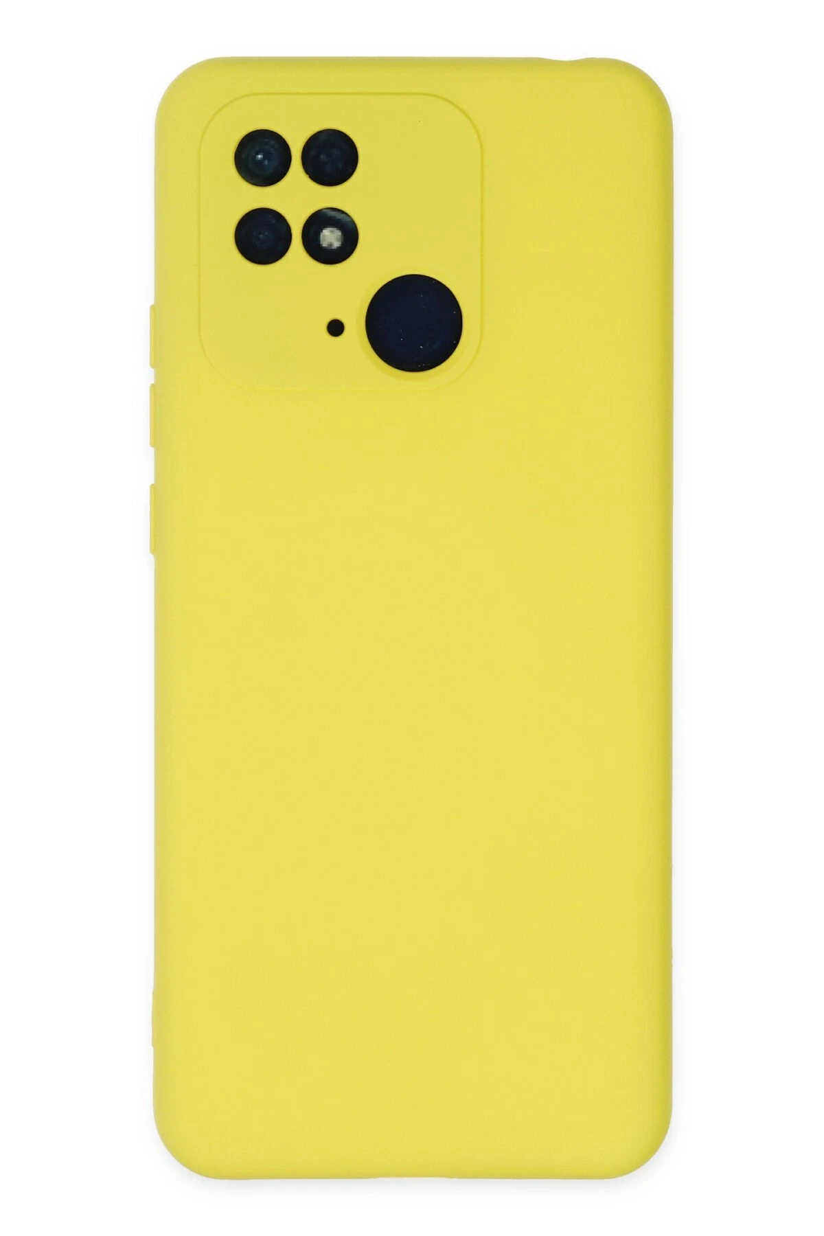 Newface Xiaomi Redmi 10C Kılıf Nano içi Kadife Silikon - Sarı