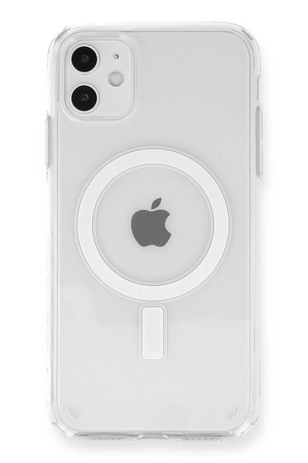 Newface iPhone 11 Kılıf Magneticsafe Şeffaf Silikon - Şeffaf