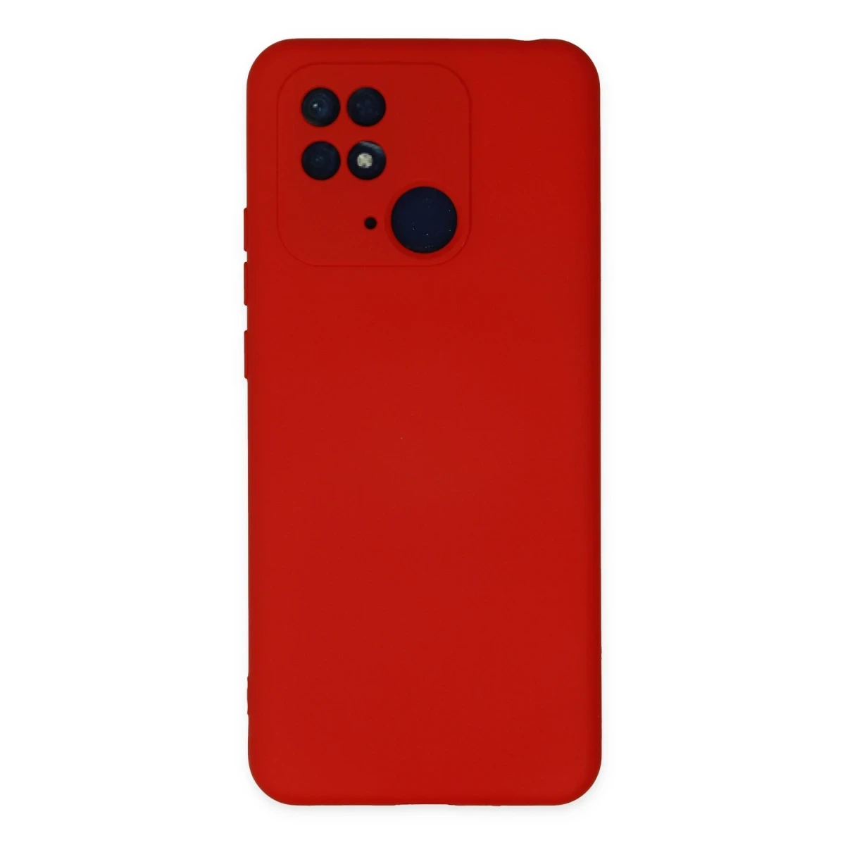 Newface Xiaomi Redmi 10C Kılıf Nano içi Kadife Silikon - Kırmızı