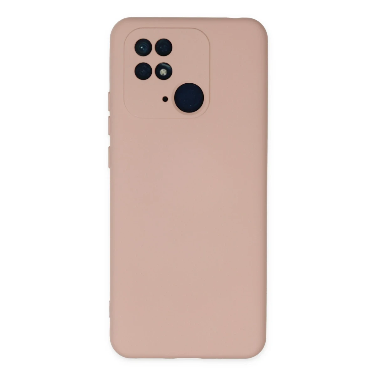 Newface Xiaomi Redmi 10C Kılıf Nano içi Kadife Silikon - Pudra