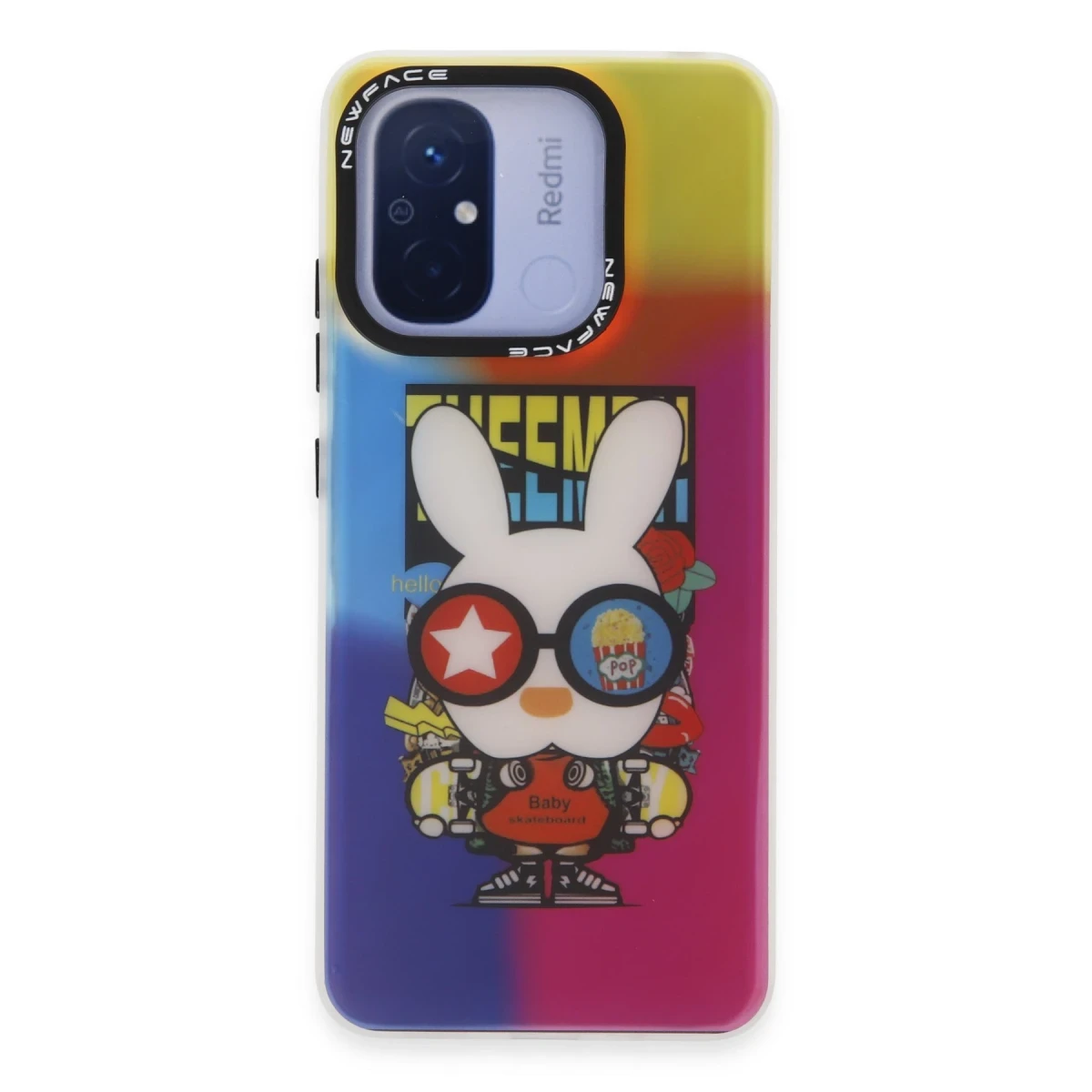 Newface Xiaomi Redmi 12C Kılıf Estoril Desenli Kapak - Estoril - 10