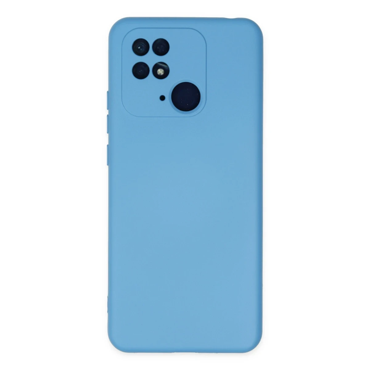 Newface Xiaomi Redmi 10C Kılıf Nano içi Kadife Silikon - Mavi
