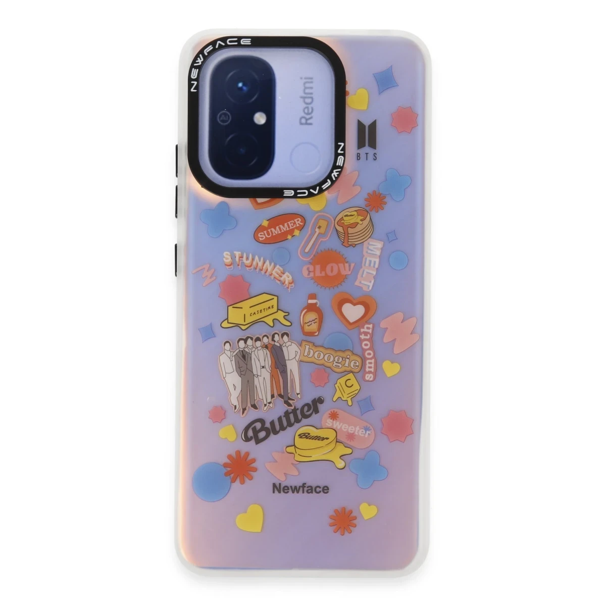 Newface Xiaomi Redmi 12C Kılıf Estoril Desenli Kapak - Estoril - 16