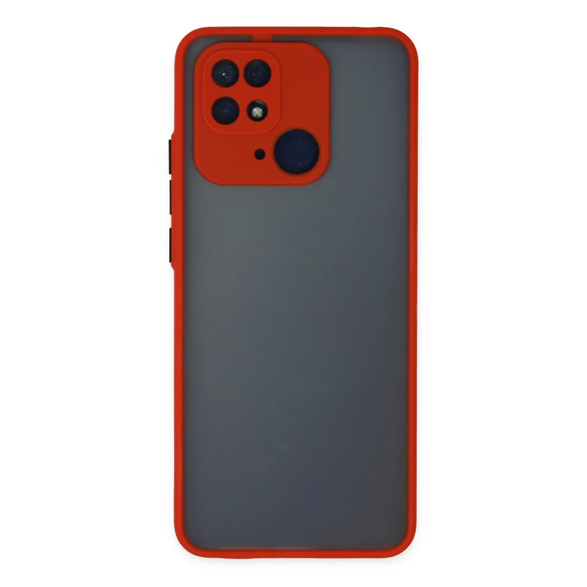 Newface Xiaomi Redmi 10C Kılıf Montreal Silikon Kapak - Kırmızı
