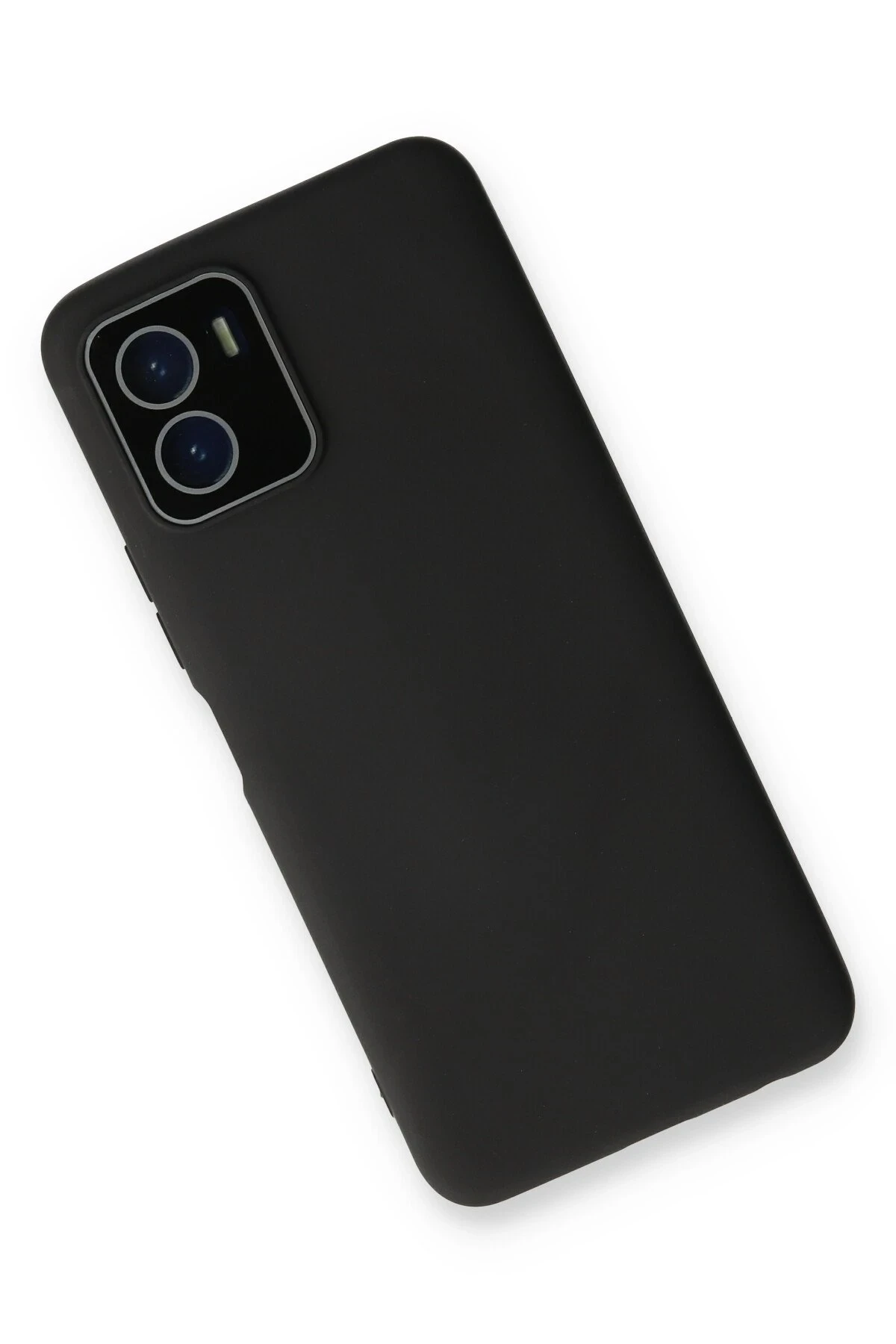 Newface Vivo Y15S Kılıf Lansman Glass Kapak - Siyah