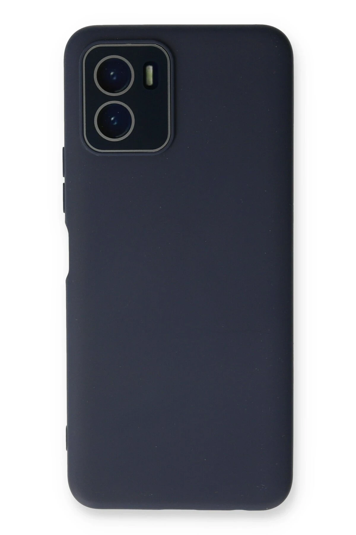 Newface Vivo Y15S Kılıf Lansman Glass Kapak - Lacivert