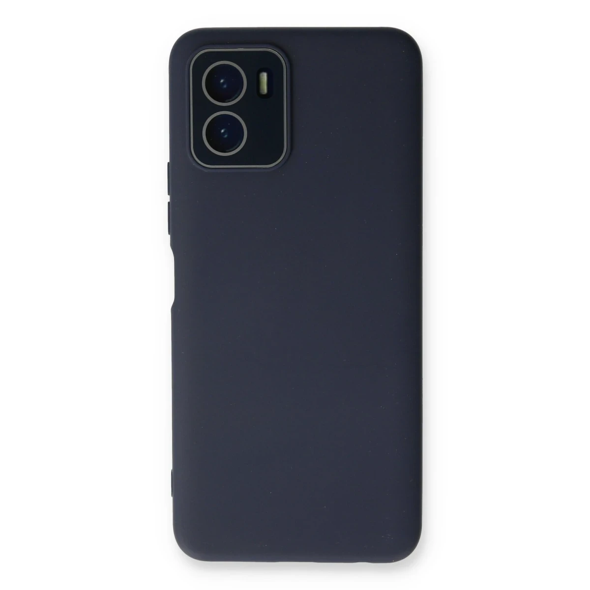 Newface Vivo Y15S Kılıf Lansman Glass Kapak - Lacivert
