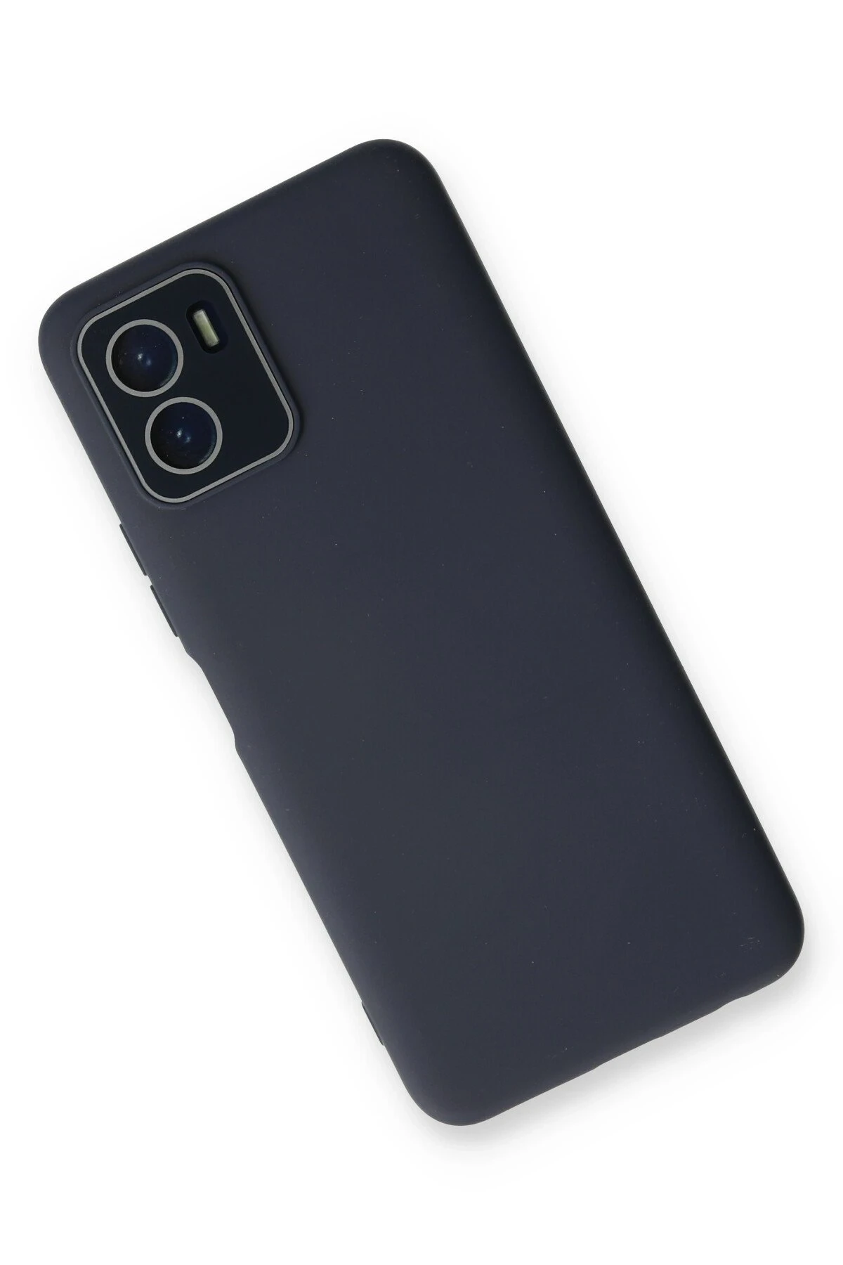 Newface Vivo Y15S Kılıf Lansman Glass Kapak - Lacivert
