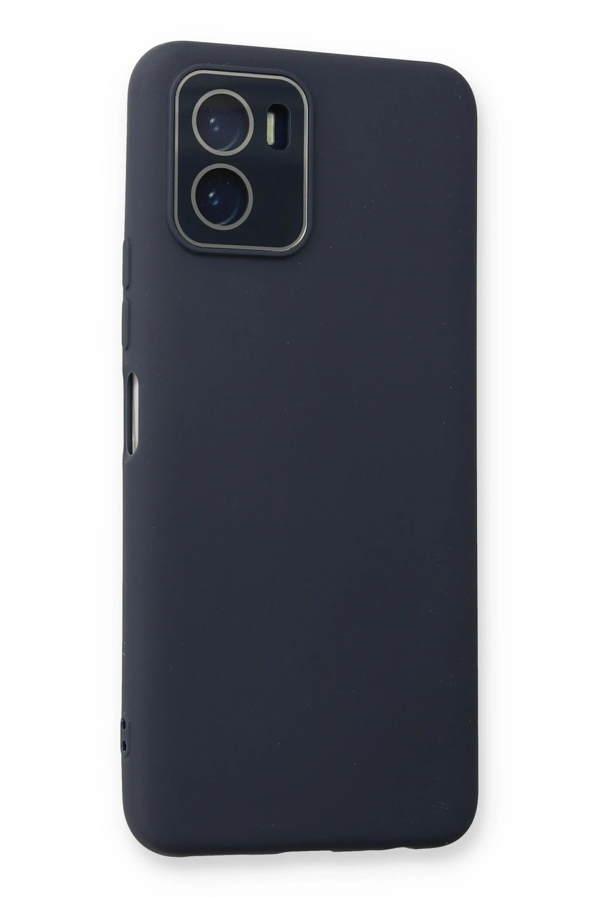 Newface Vivo Y15S Kılıf Lansman Glass Kapak - Lacivert