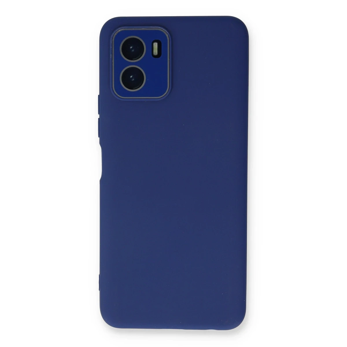 Newface Vivo Y15S Kılıf Lansman Glass Kapak - Sky Blue
