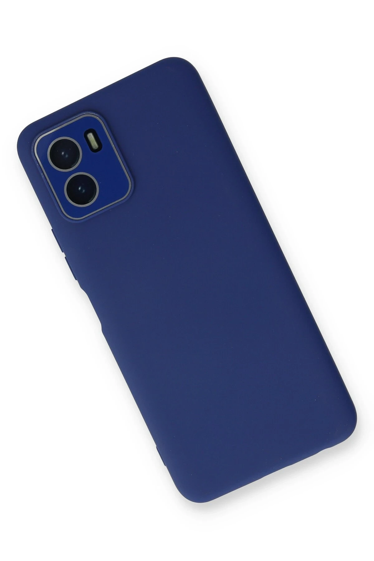 Newface Vivo Y15S Kılıf Lansman Glass Kapak - Sky Blue