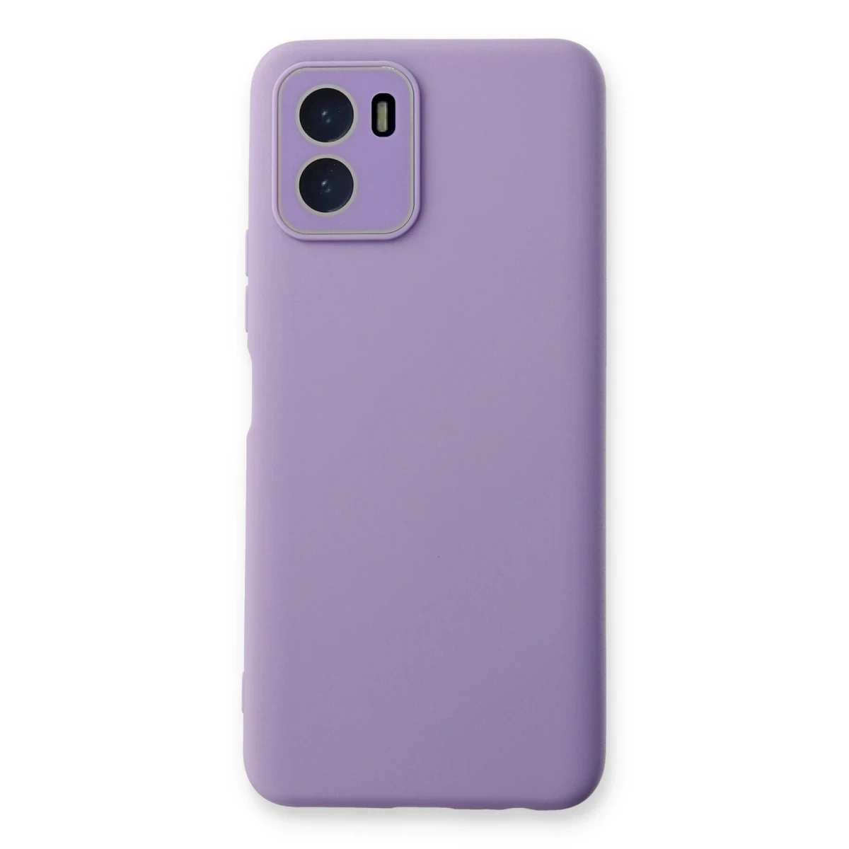 Newface Vivo Y15S Kılıf Lansman Glass Kapak - Lila