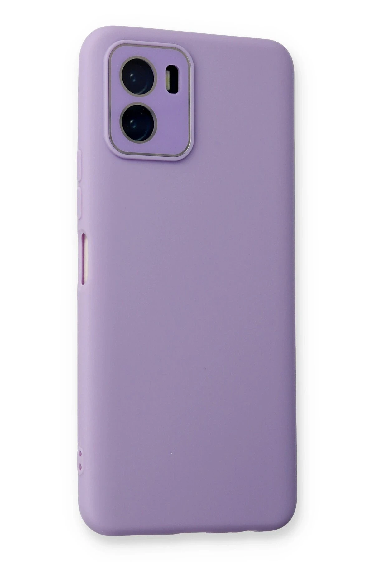 Newface Vivo Y15S Kılıf Lansman Glass Kapak - Lila