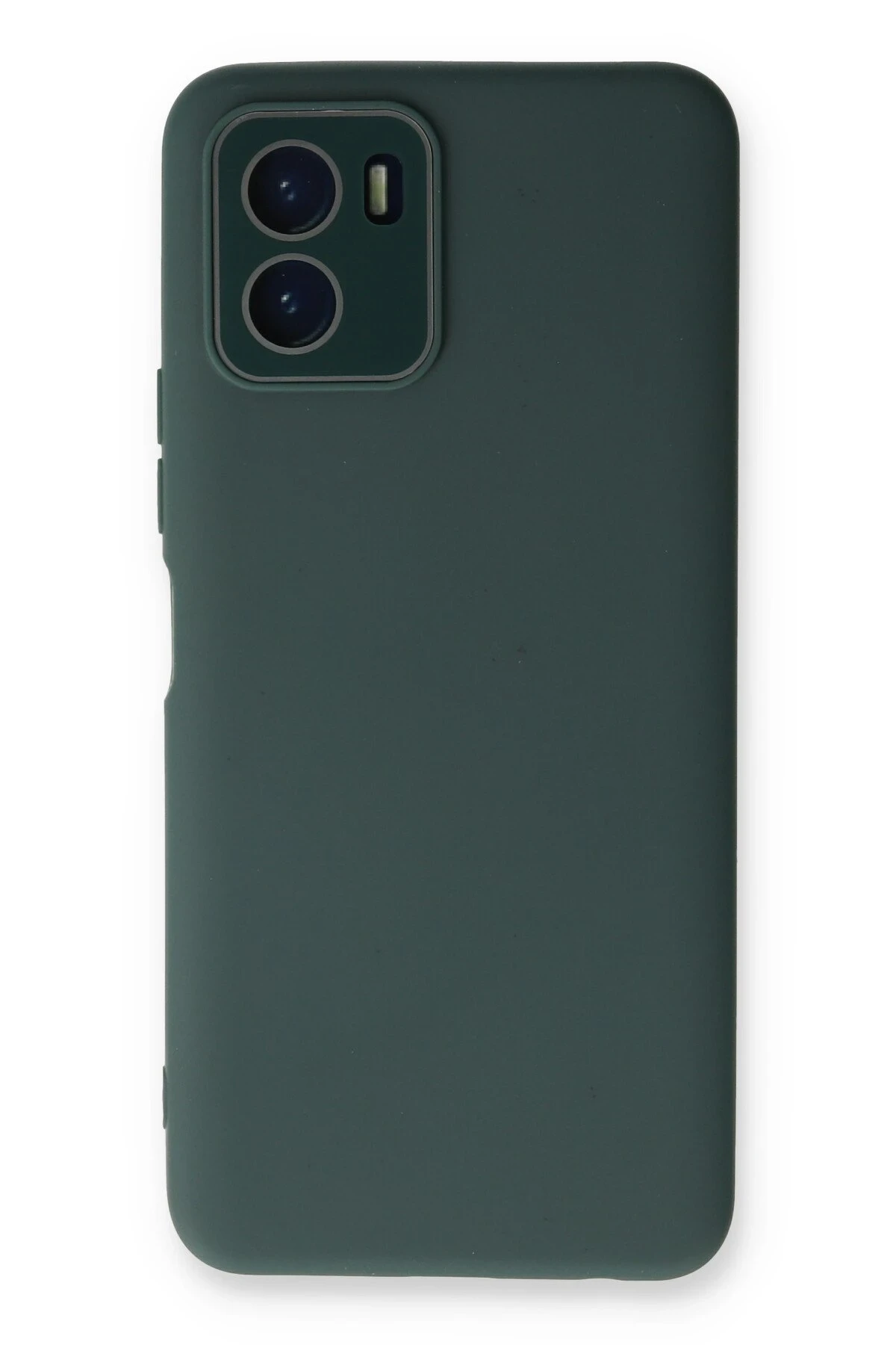 Newface Vivo Y15S Kılıf Lansman Glass Kapak - Koyu Yeşil