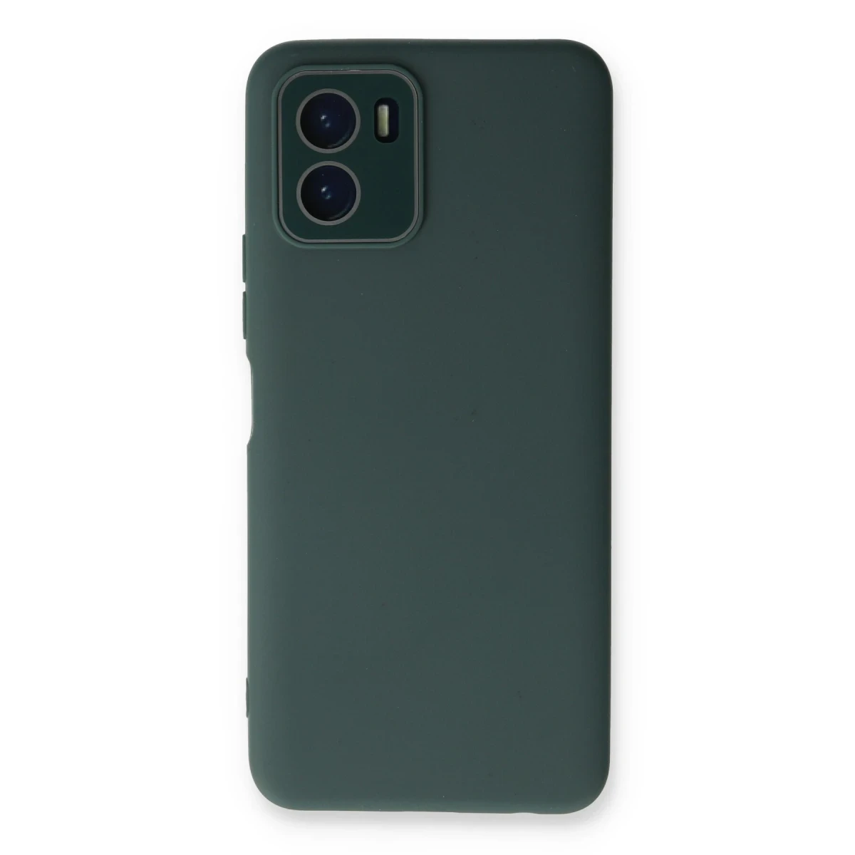 Newface Vivo Y15S Kılıf Lansman Glass Kapak - Koyu Yeşil