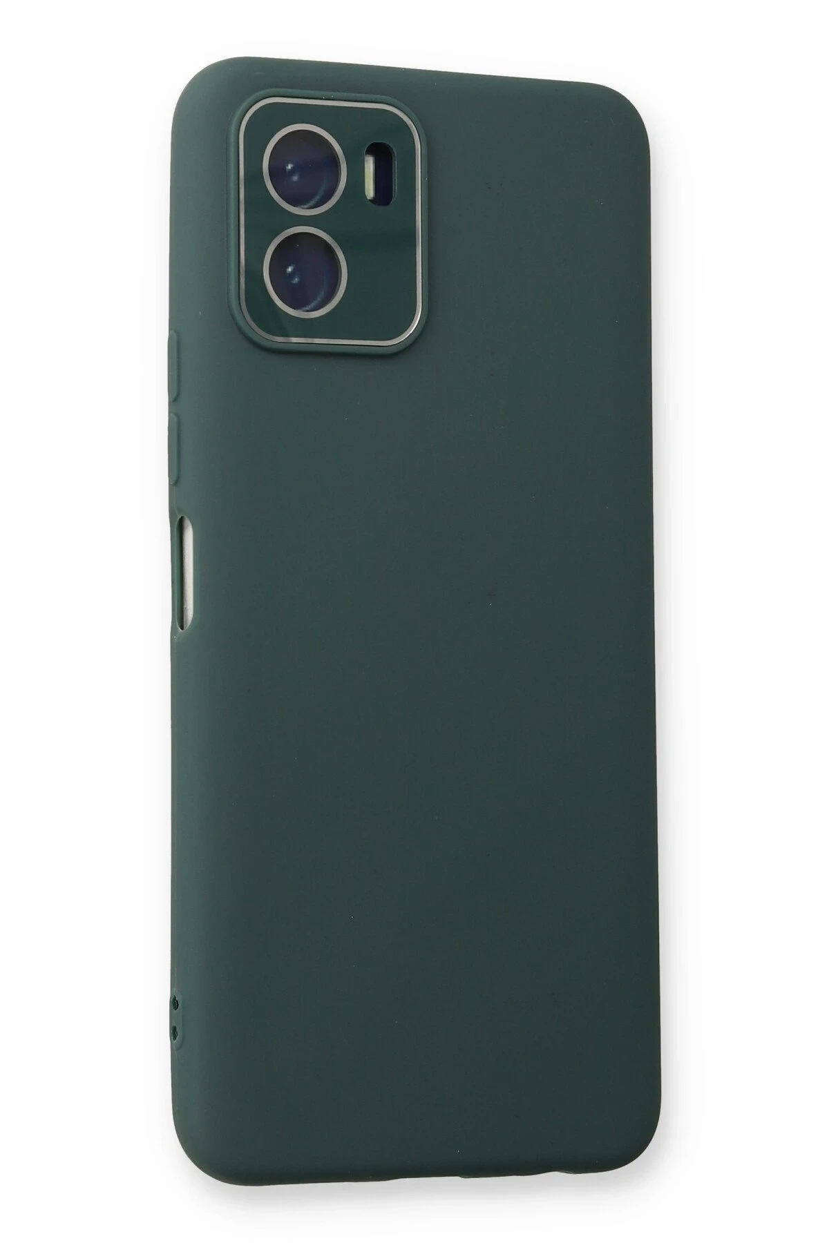Newface Vivo Y15S Kılıf Lansman Glass Kapak - Koyu Yeşil