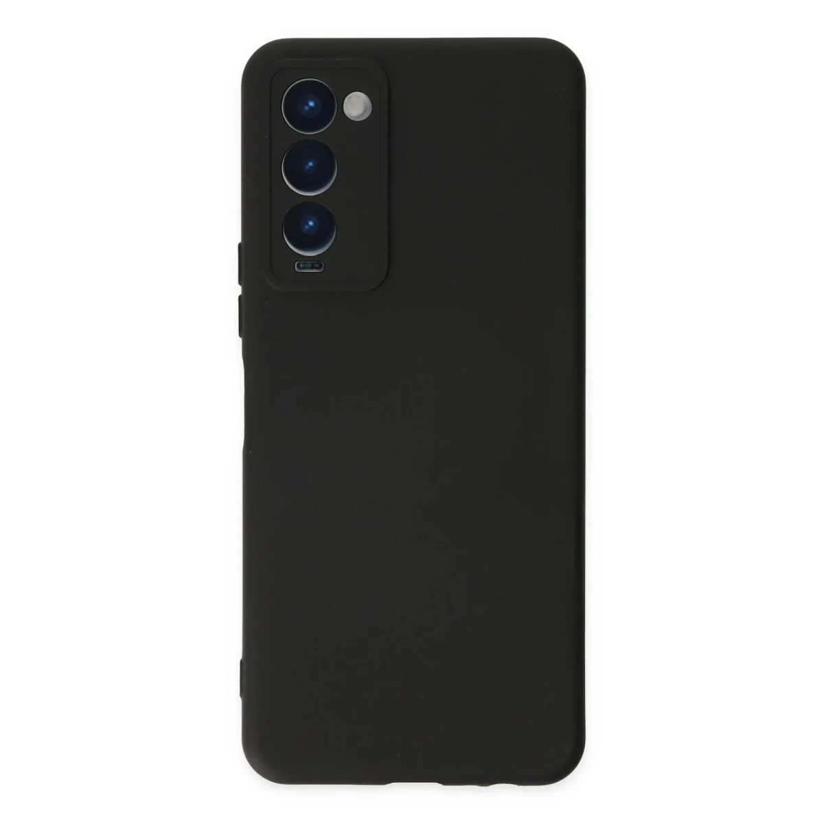 Newface Tecno Camon 18 Kılıf Nano içi Kadife Silikon - Siyah