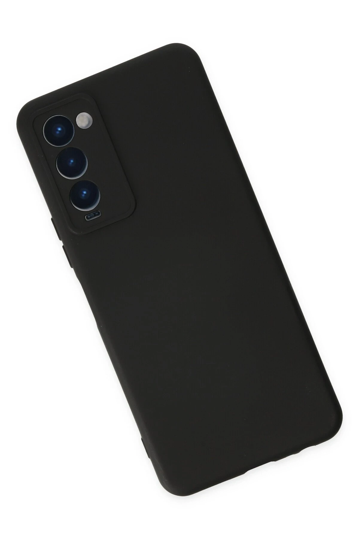 Newface Tecno Camon 18 Kılıf Nano içi Kadife Silikon - Siyah