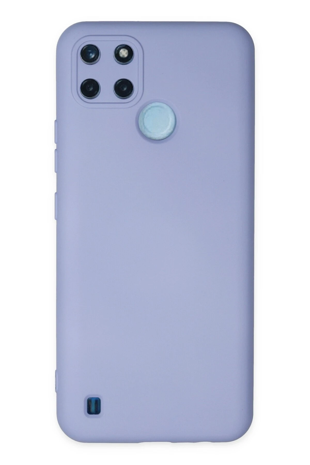 Newface Realme C25Y Kılıf Nano içi Kadife Silikon - Lila