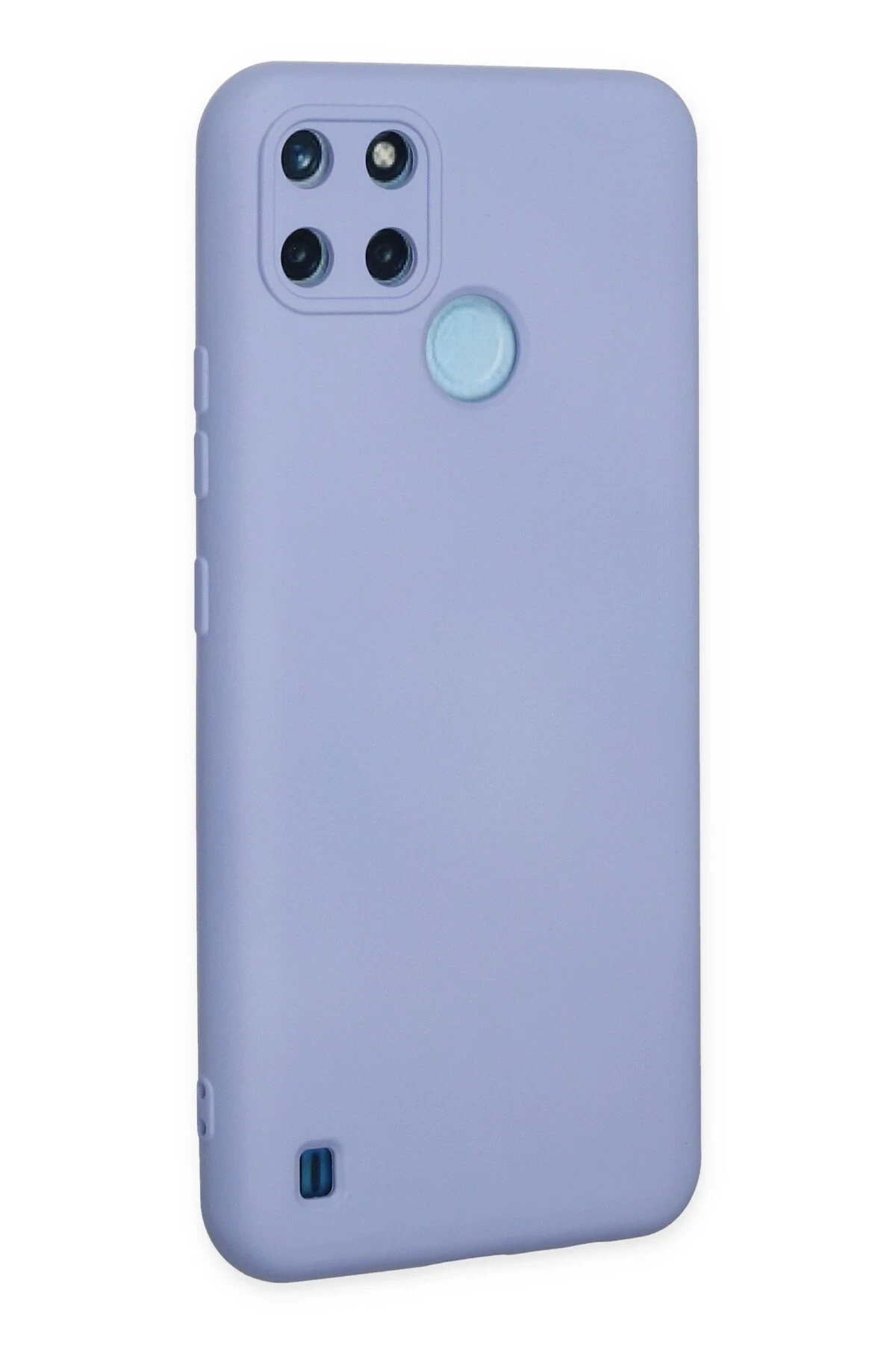 Newface Realme C25Y Kılıf Nano içi Kadife Silikon - Lila
