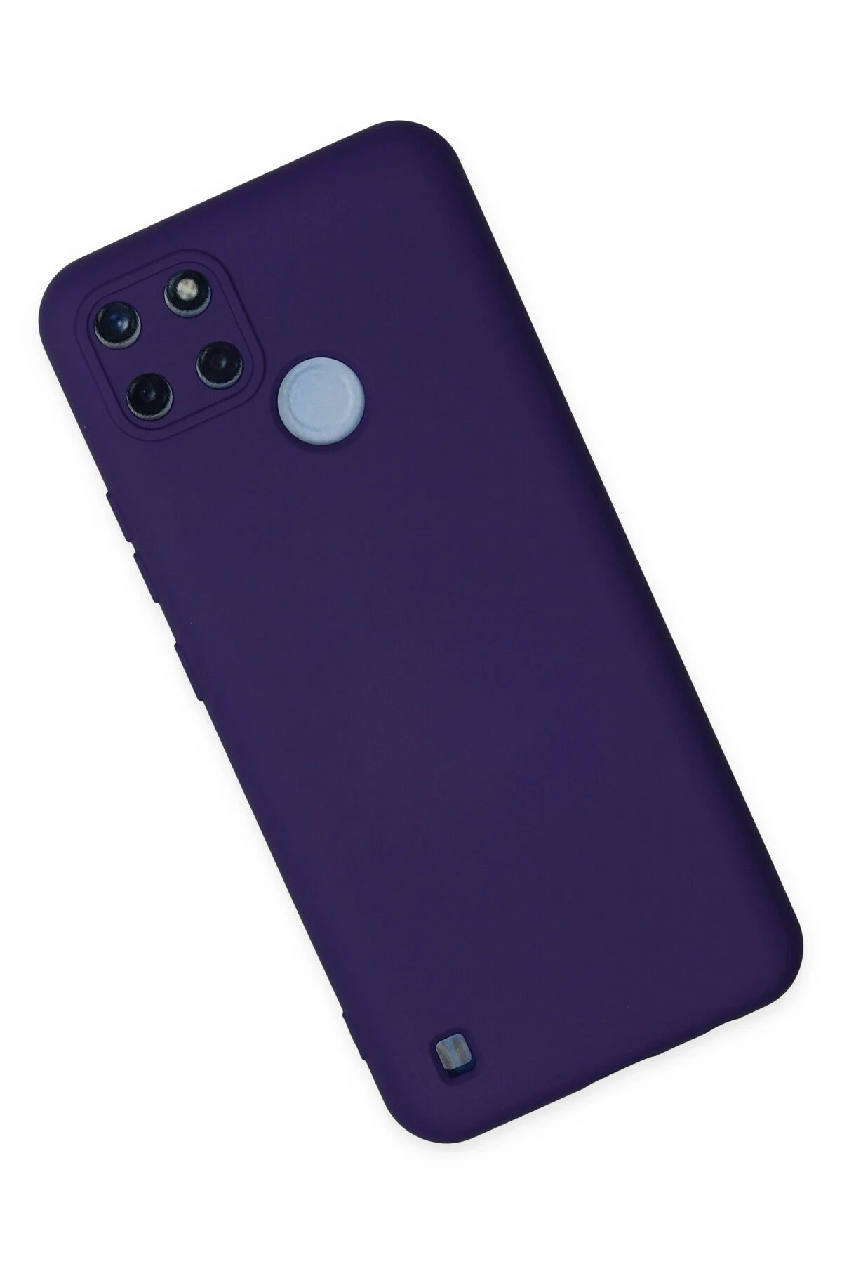 Newface Realme C25Y Kılıf Nano içi Kadife Silikon - Mor