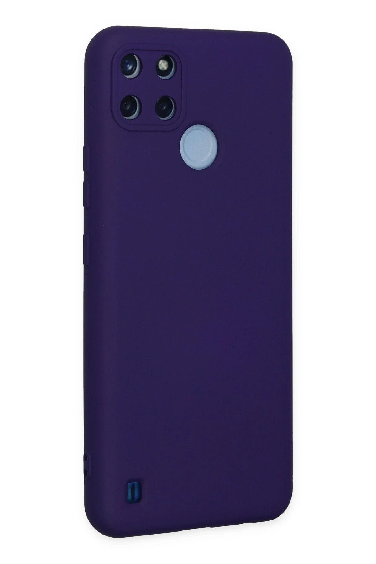 Newface Realme C25Y Kılıf Nano içi Kadife Silikon - Mor