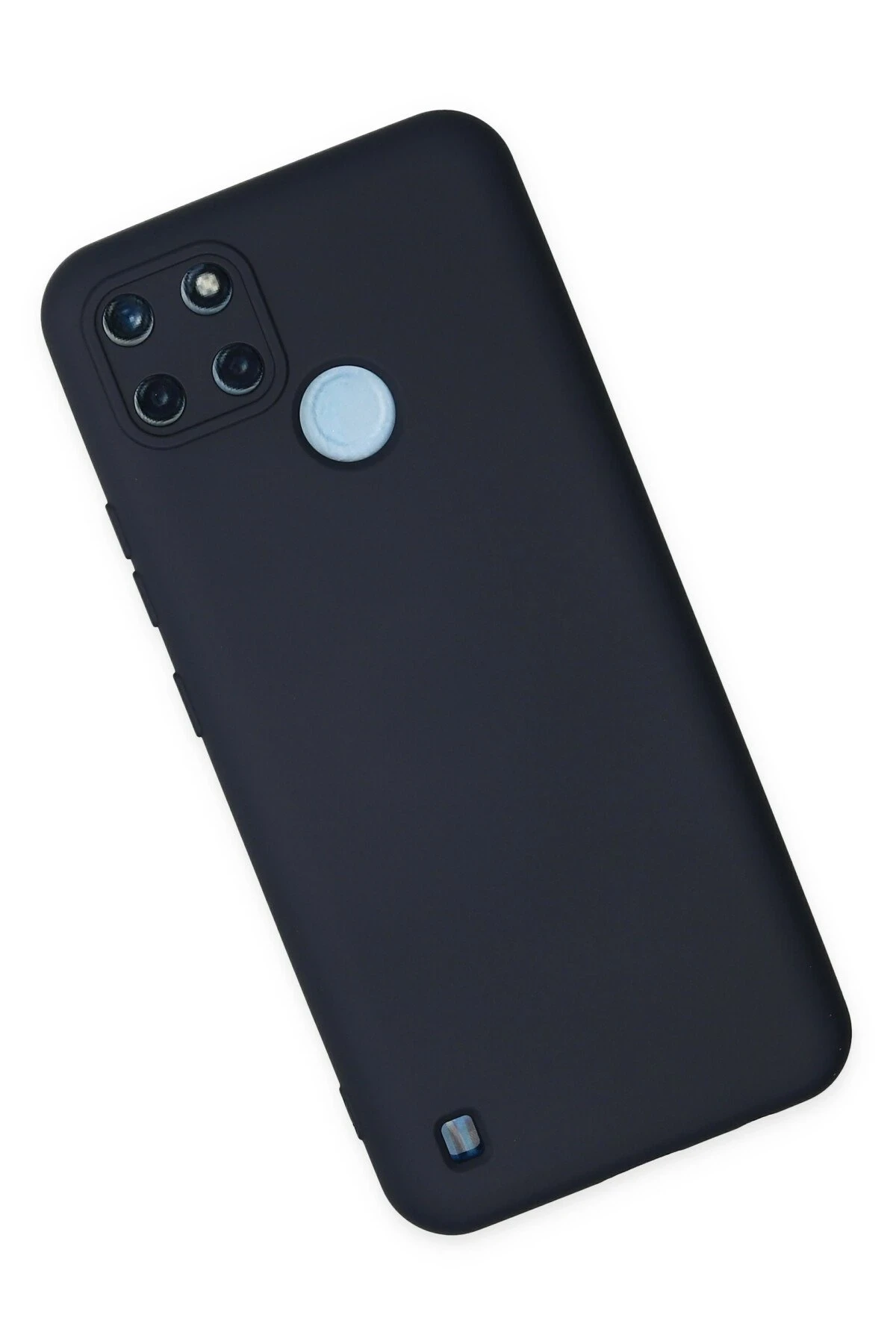 Newface Realme C25Y Kılıf Nano içi Kadife Silikon - Lacivert