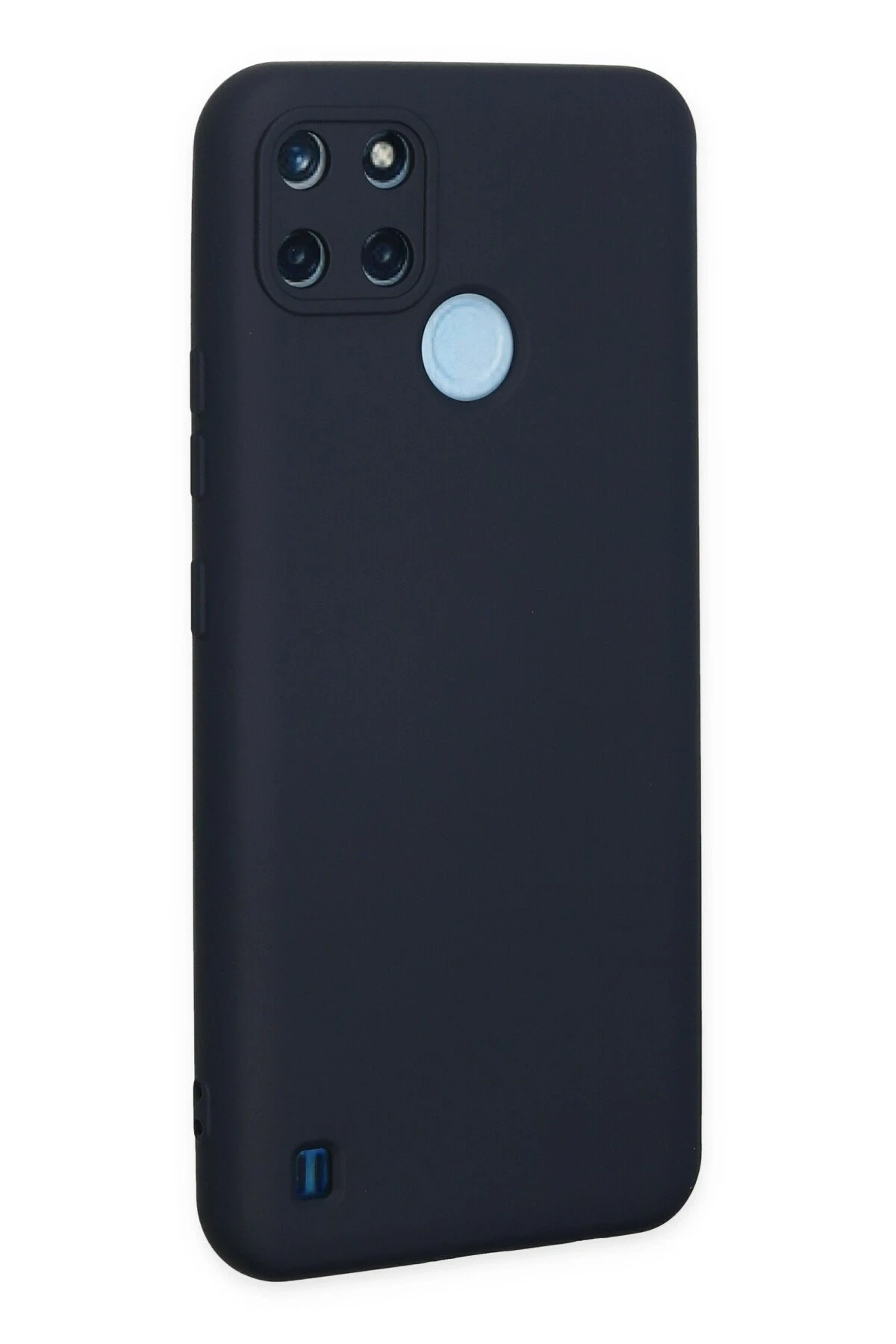 Newface Realme C25Y Kılıf Nano içi Kadife Silikon - Lacivert