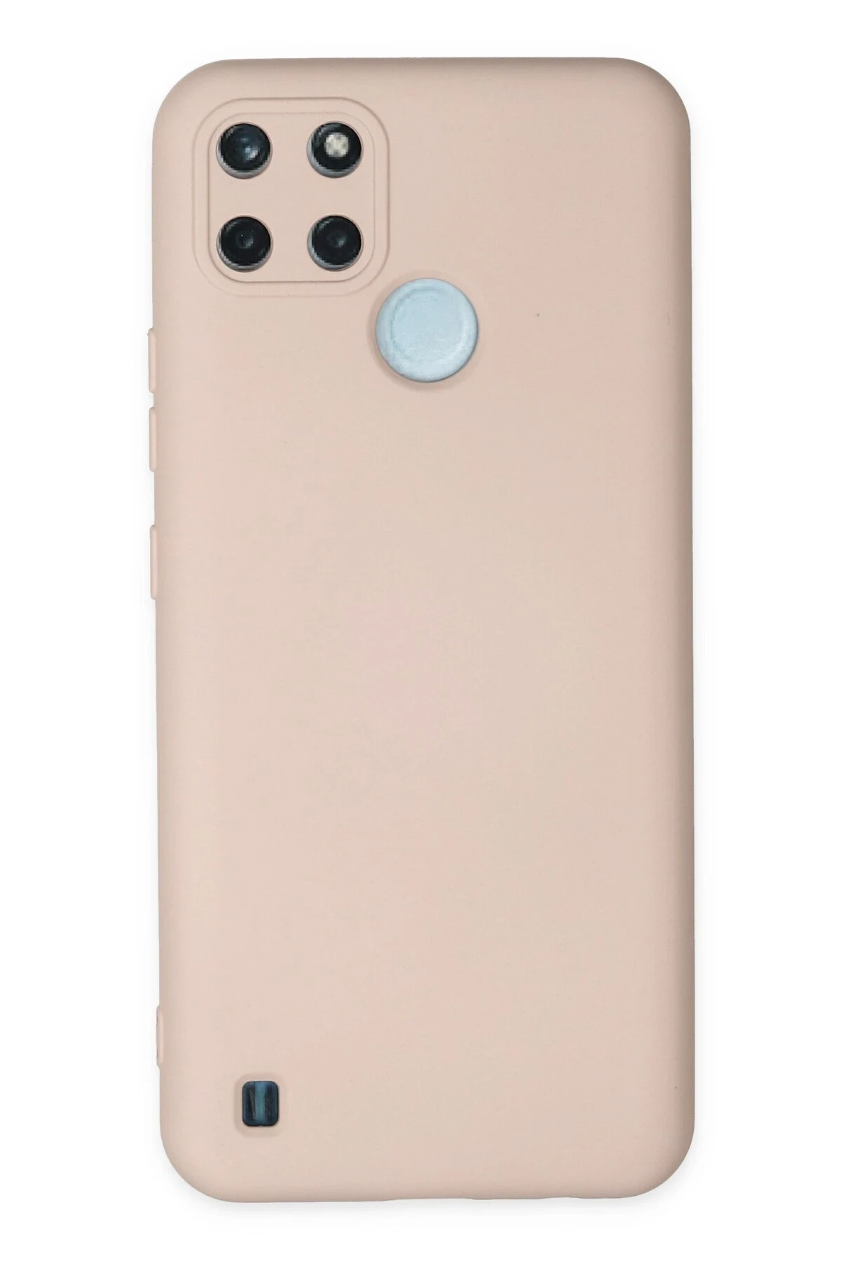 Newface Realme C25Y Kılıf Nano içi Kadife Silikon - Pudra