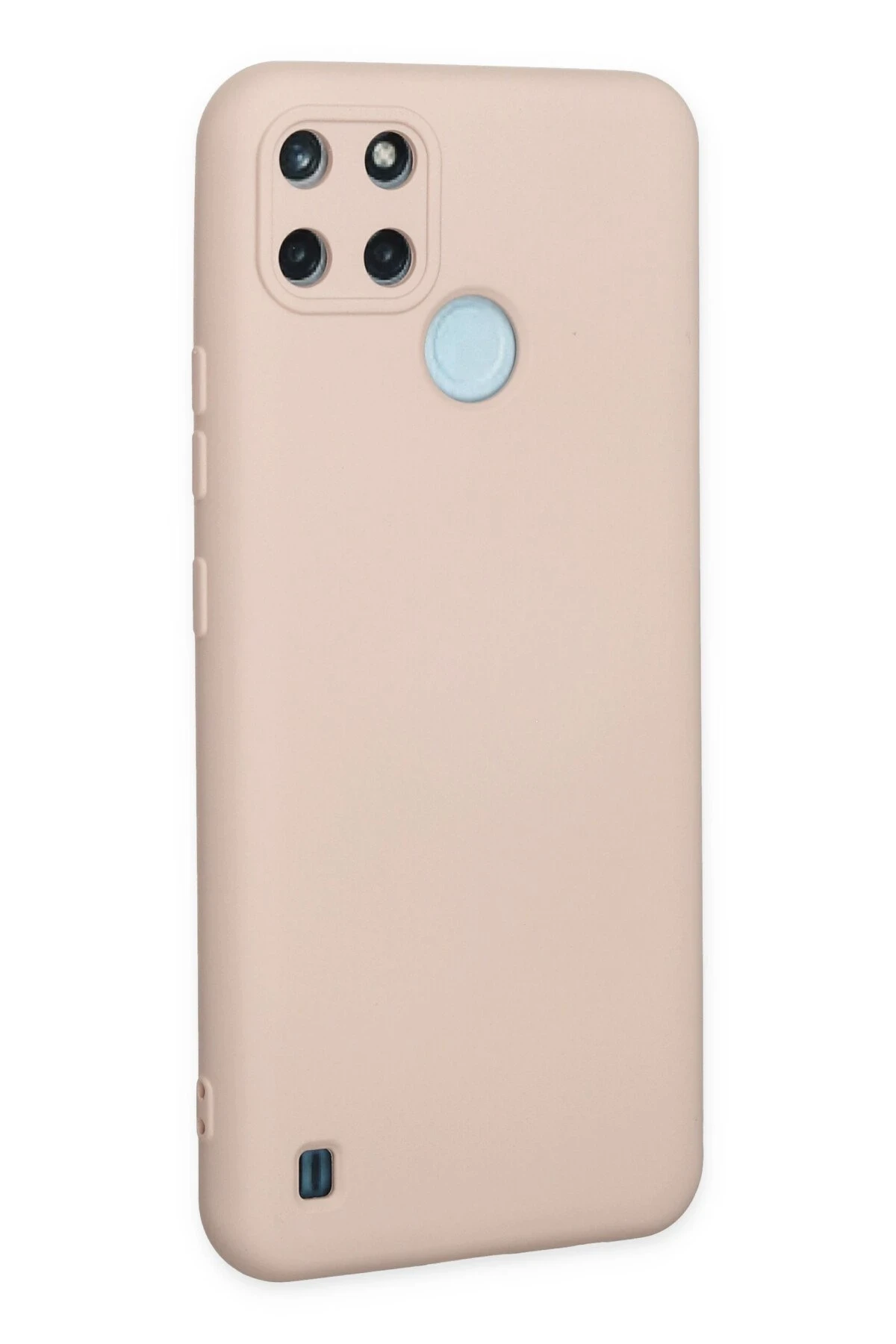 Newface Realme C25Y Kılıf Nano içi Kadife Silikon - Pudra