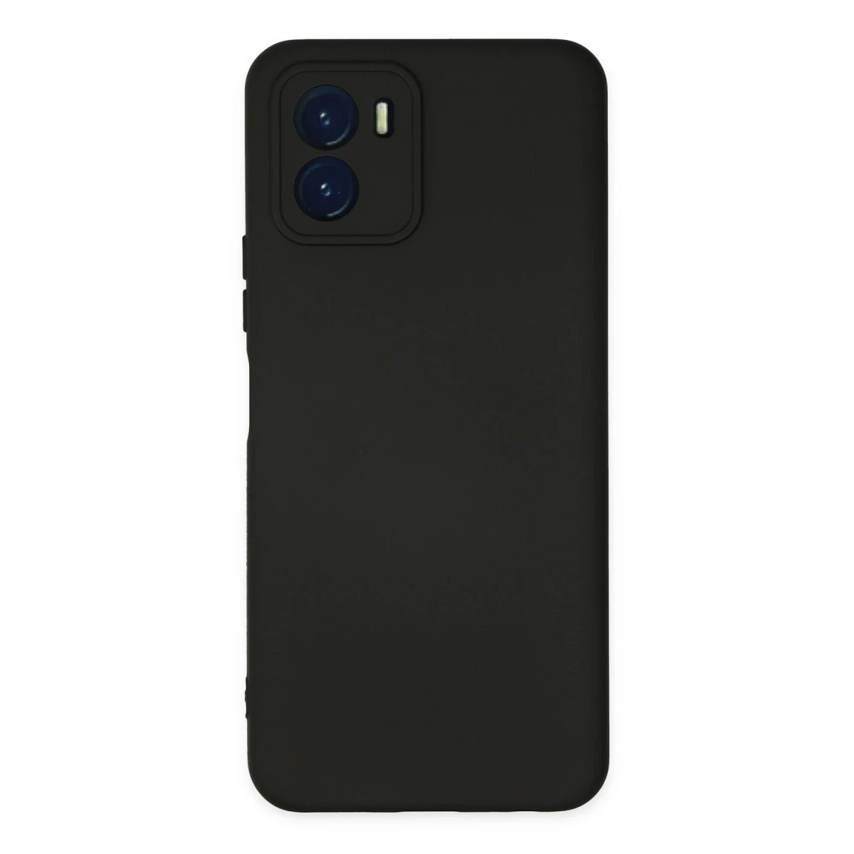 Newface Vivo Y15S Kılıf Nano içi Kadife Silikon - Siyah