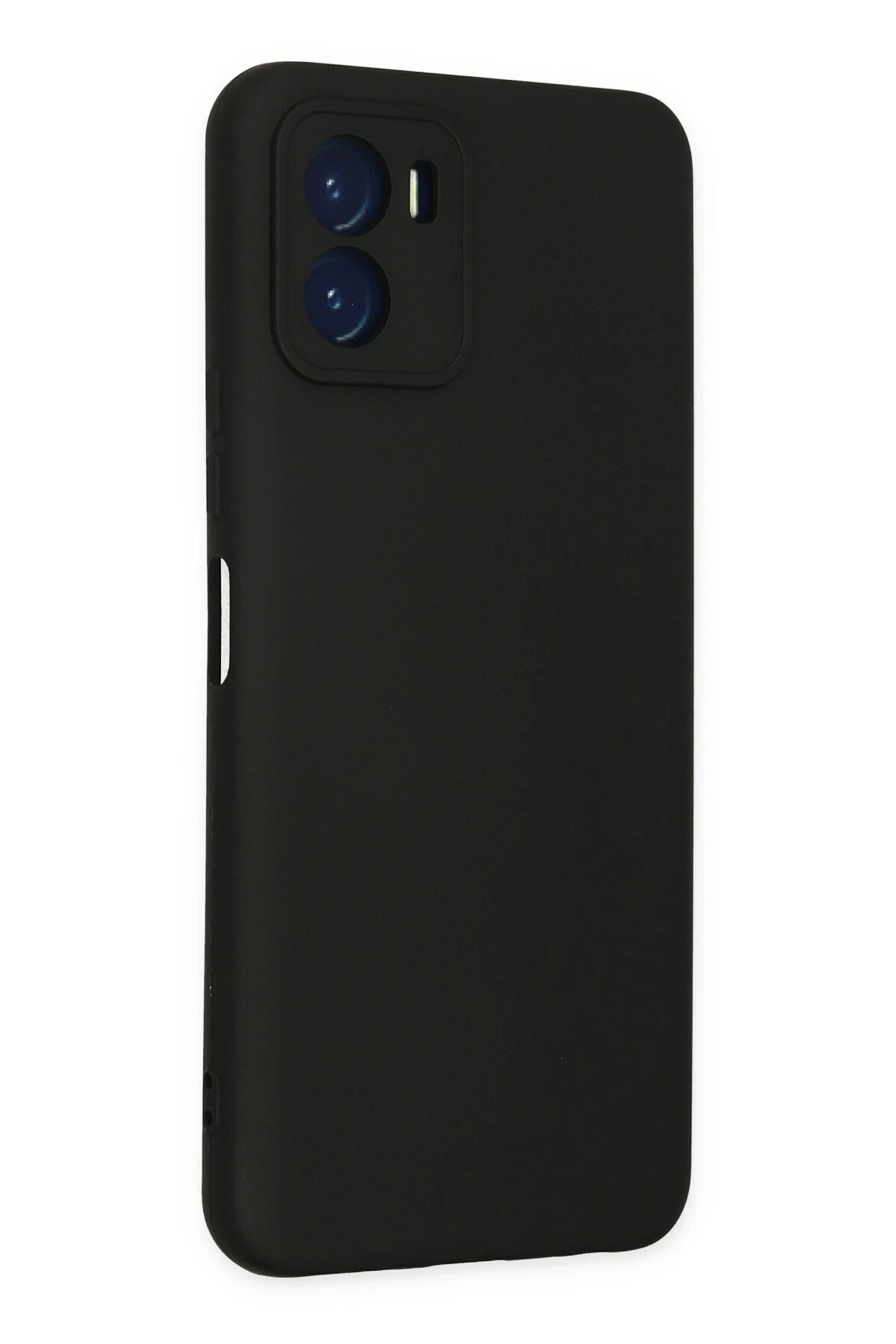 Newface Vivo Y15S Kılıf Nano içi Kadife Silikon - Siyah