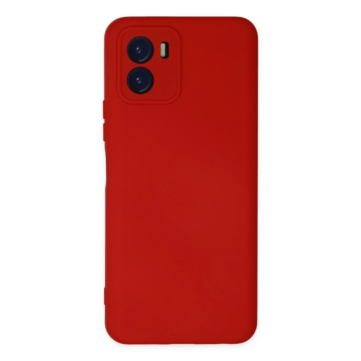 Newface Vivo Y15S Kılıf Nano içi Kadife Silikon - Kırmızı