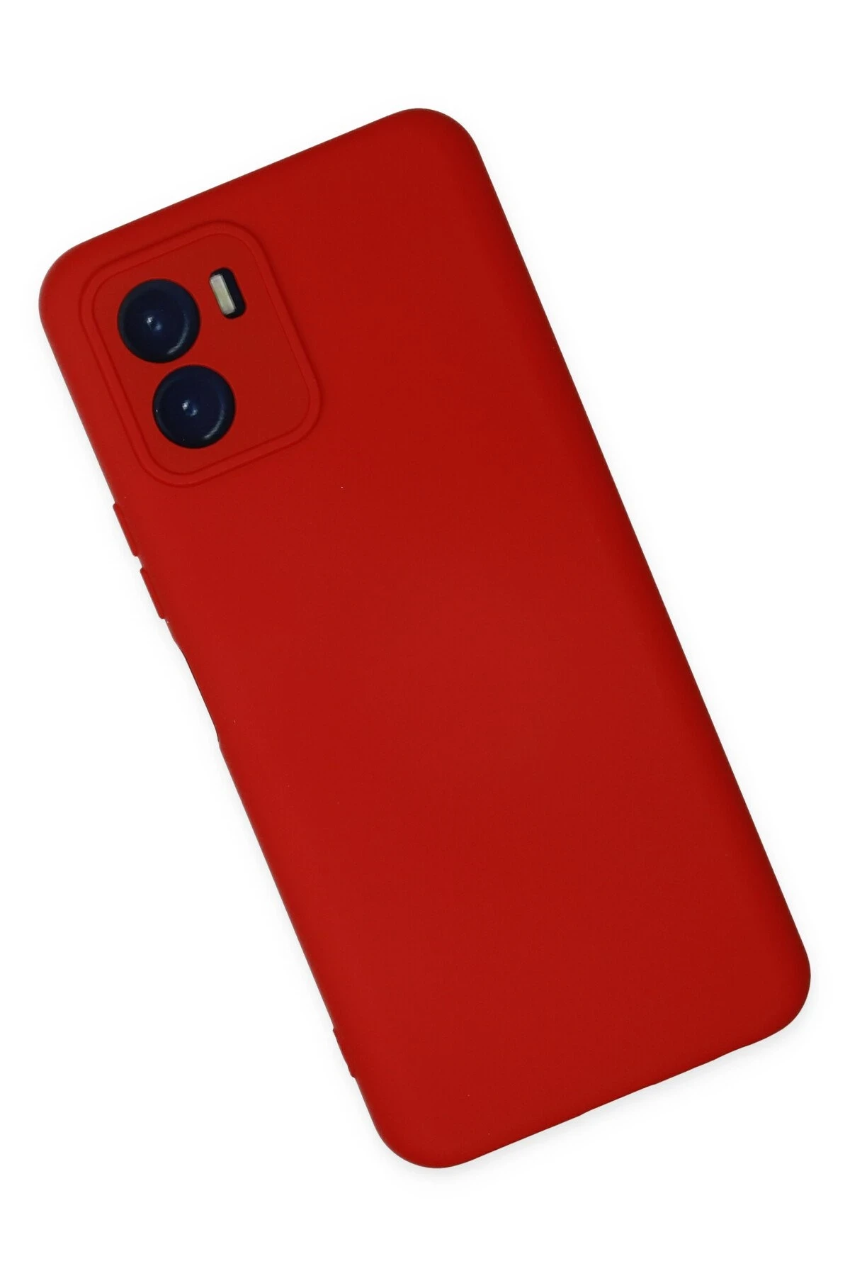 Newface Vivo Y15S Kılıf Nano içi Kadife Silikon - Kırmızı